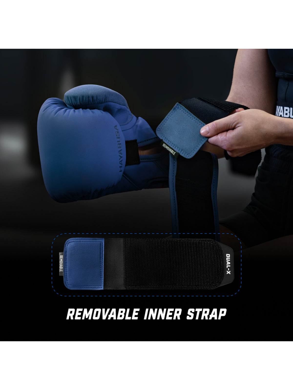 Hayabusa T360 Boxing Gloves - Blue Wrist