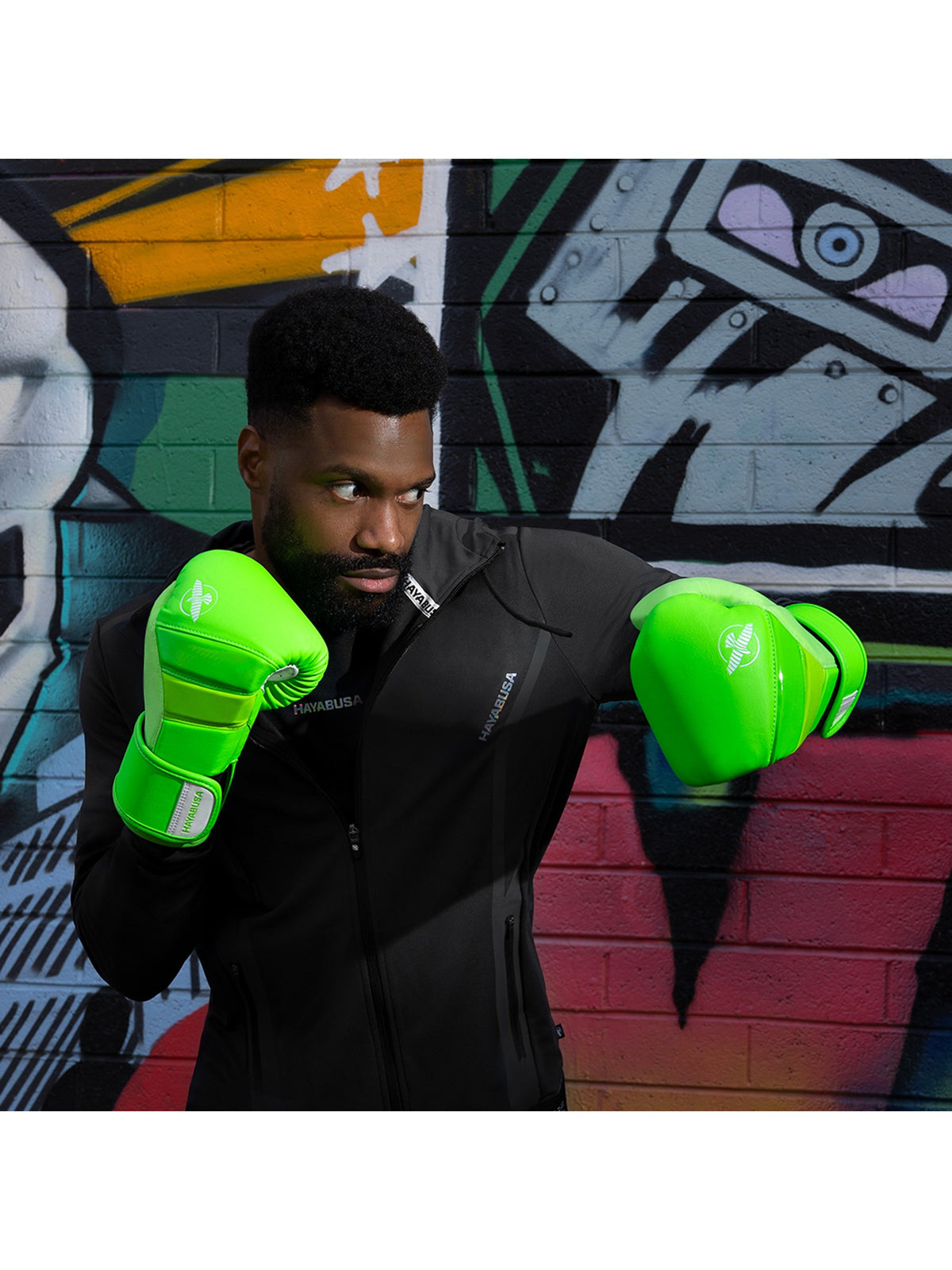 Hayabusa T3 Neon Boxing Gloves, neon green, image 6