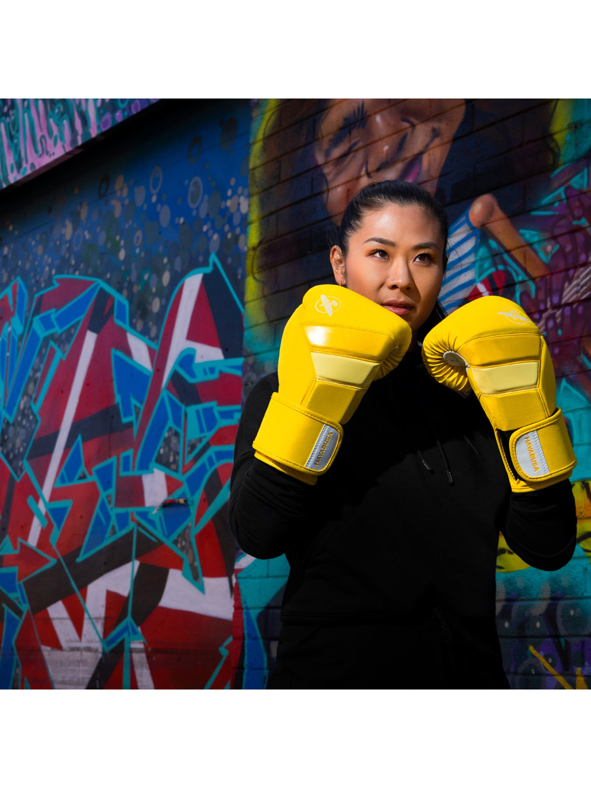 Hayabusa T3 Neon Boxing Gloves, neon yellow, image 5