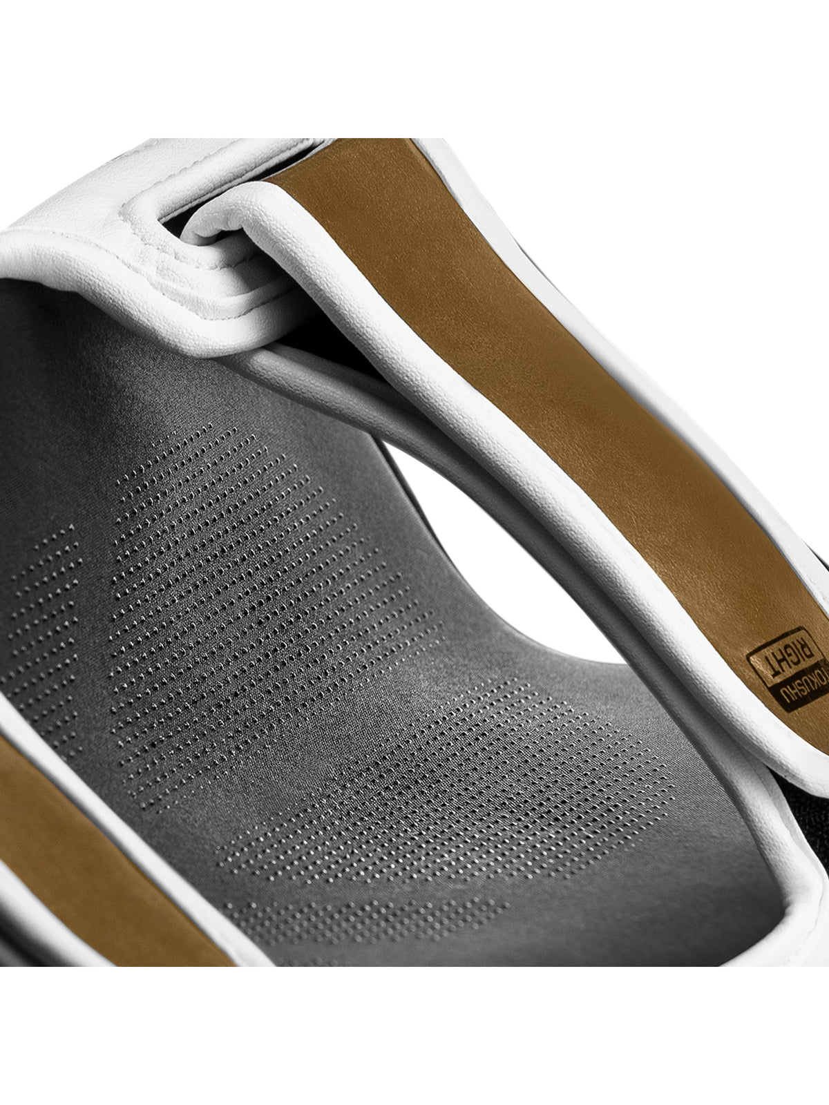 Hayabusa T3 Striking Shin Guards, white/gold, image 5