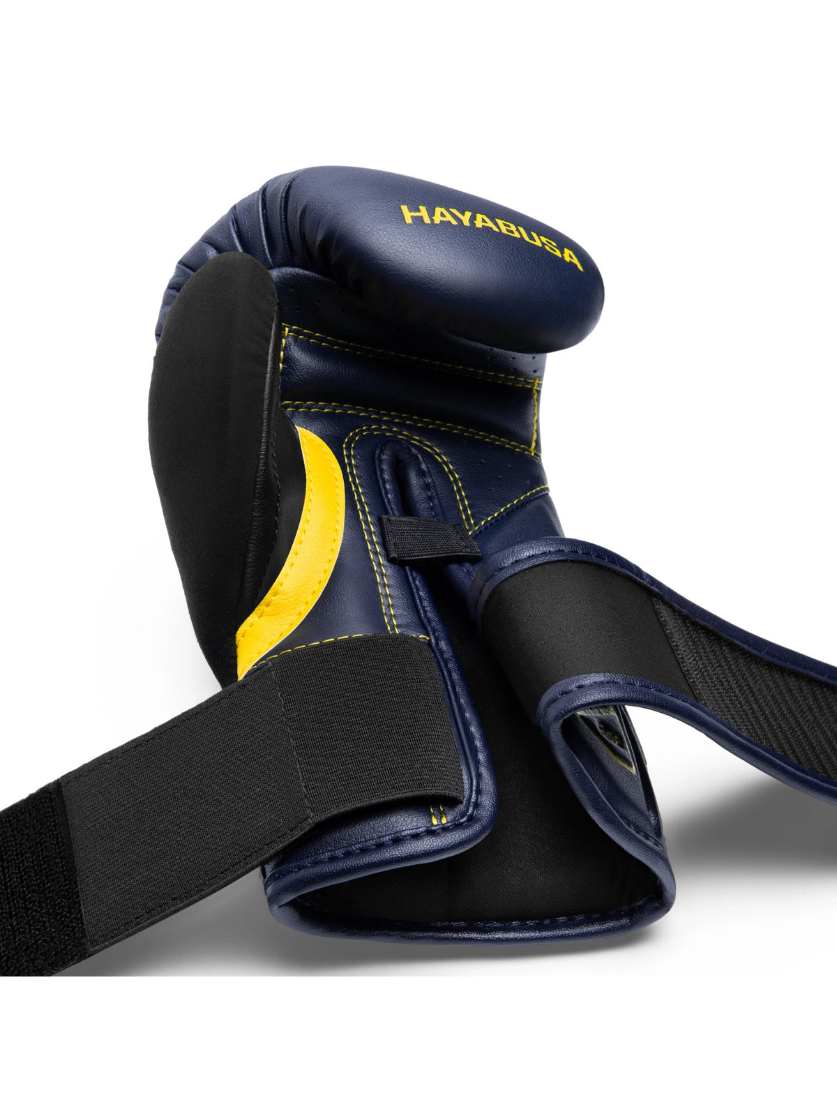 Hayabusa T3 Kids Boxing Gloves, navy/yellow, image 3