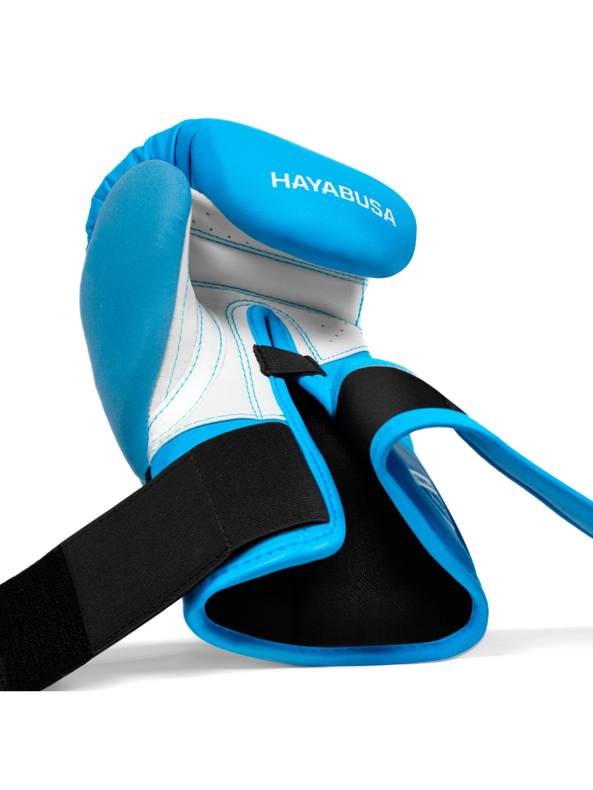 Hayabusa T3 Kids Boxing Gloves, neon blue, image 3