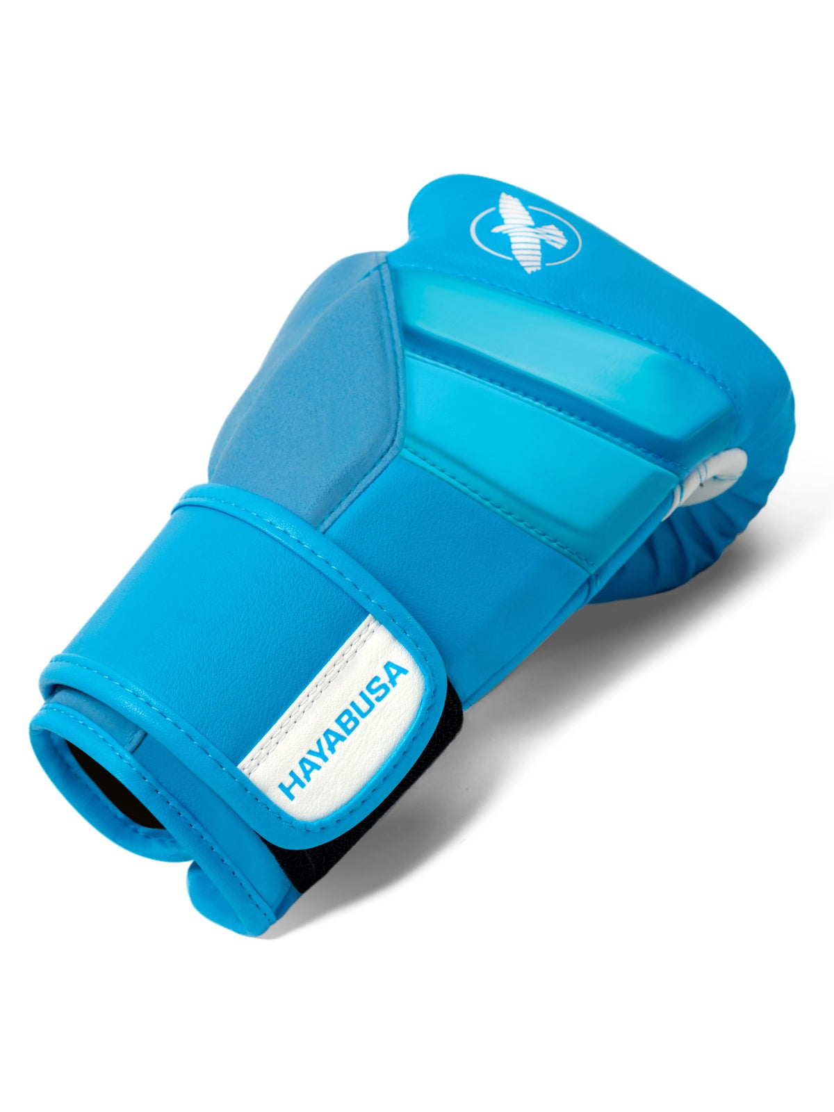 Hayabusa T3 Kids Boxing Gloves, neon blue, image 4
