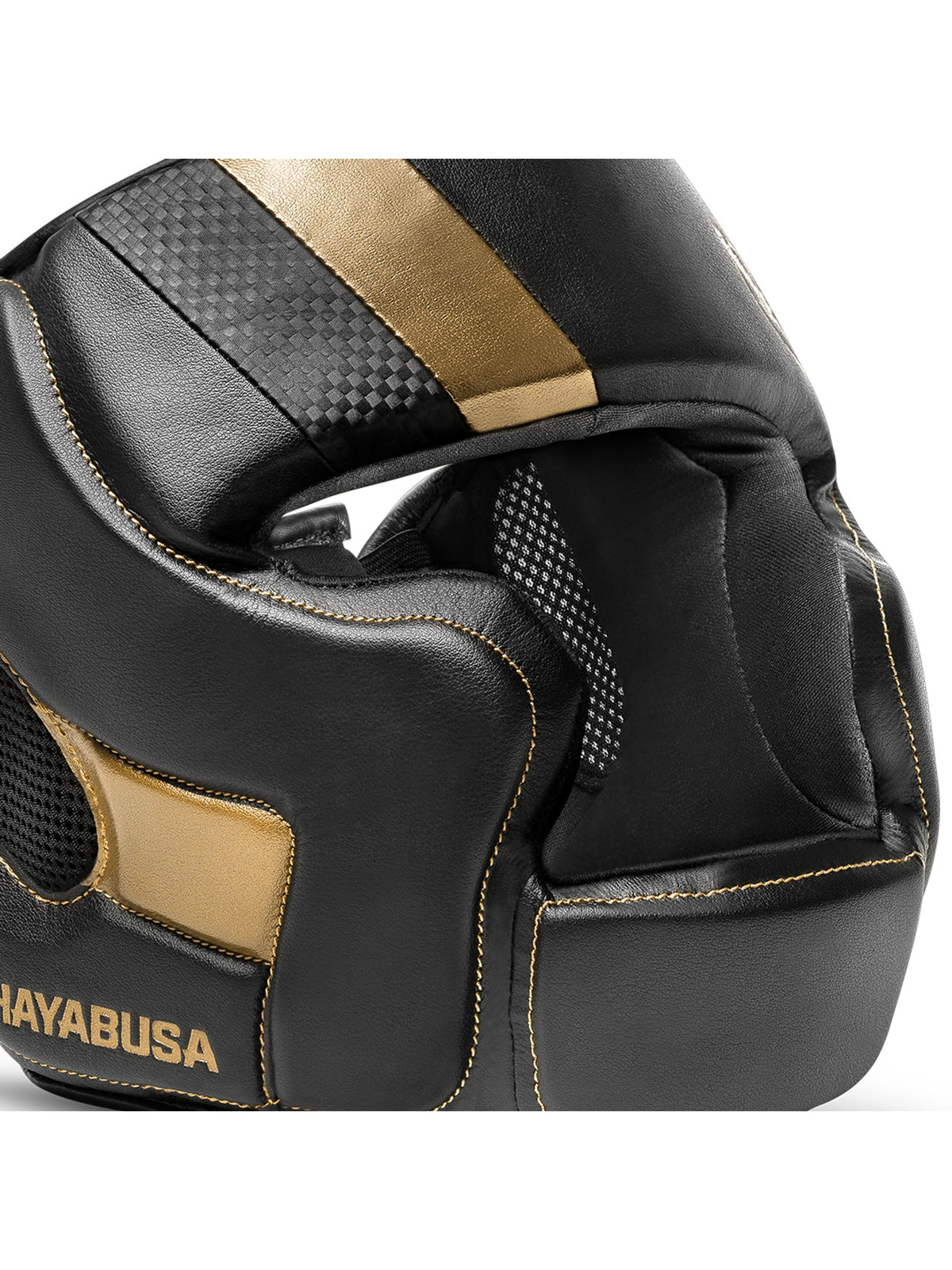 Hayabusa T3 MMA Headgear, black/gold, image 3