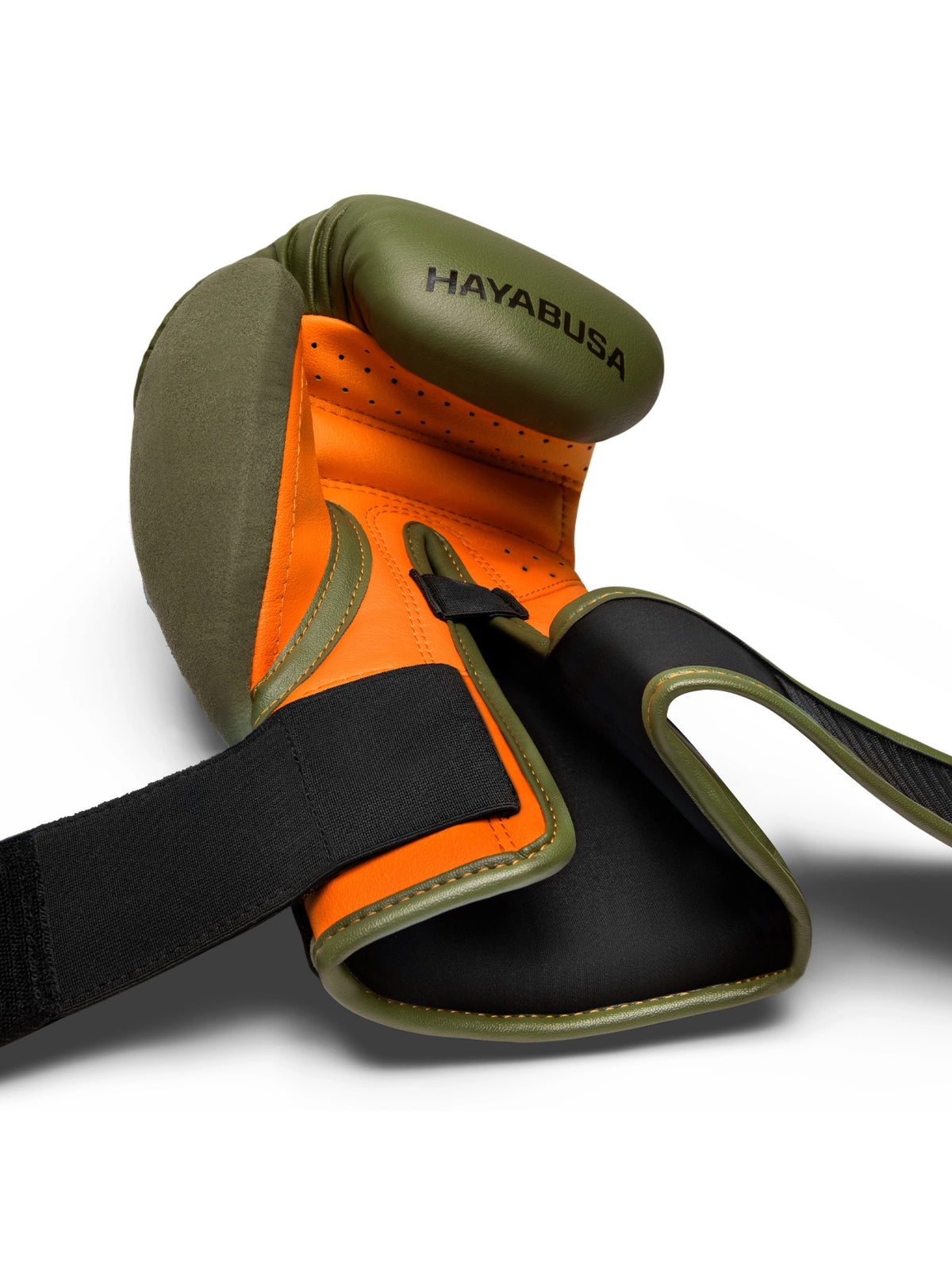 Hayabusa T3 Boxing Gloves, green/orange, image 3