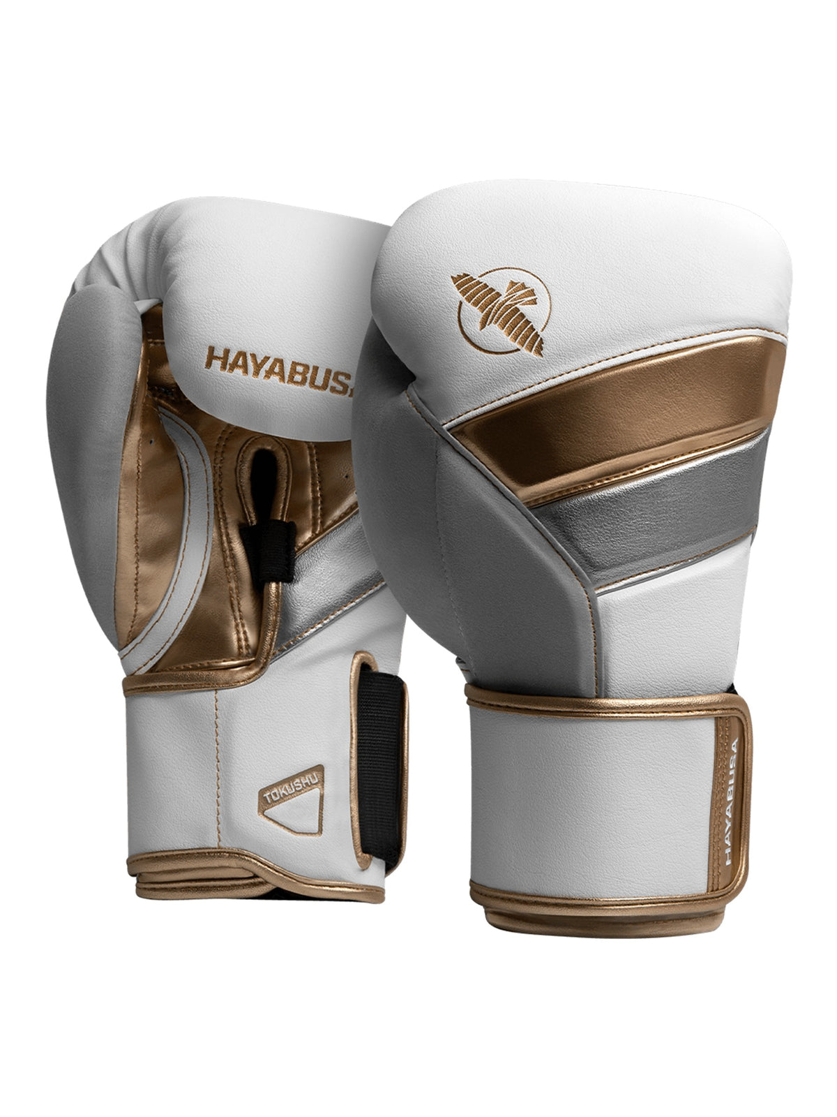 Hayabusa T3 Boxing Gloves - White/Gold
