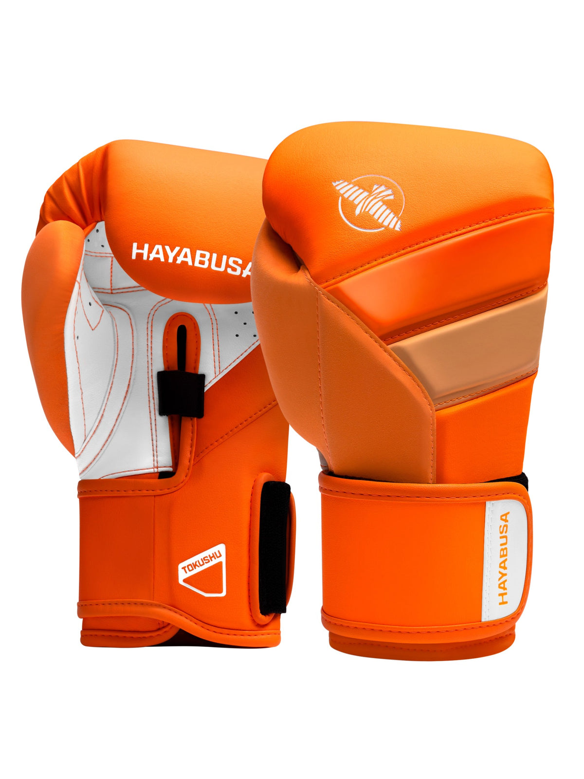 Hayabusa T3 Neon Boxing Gloves - Neon Orange