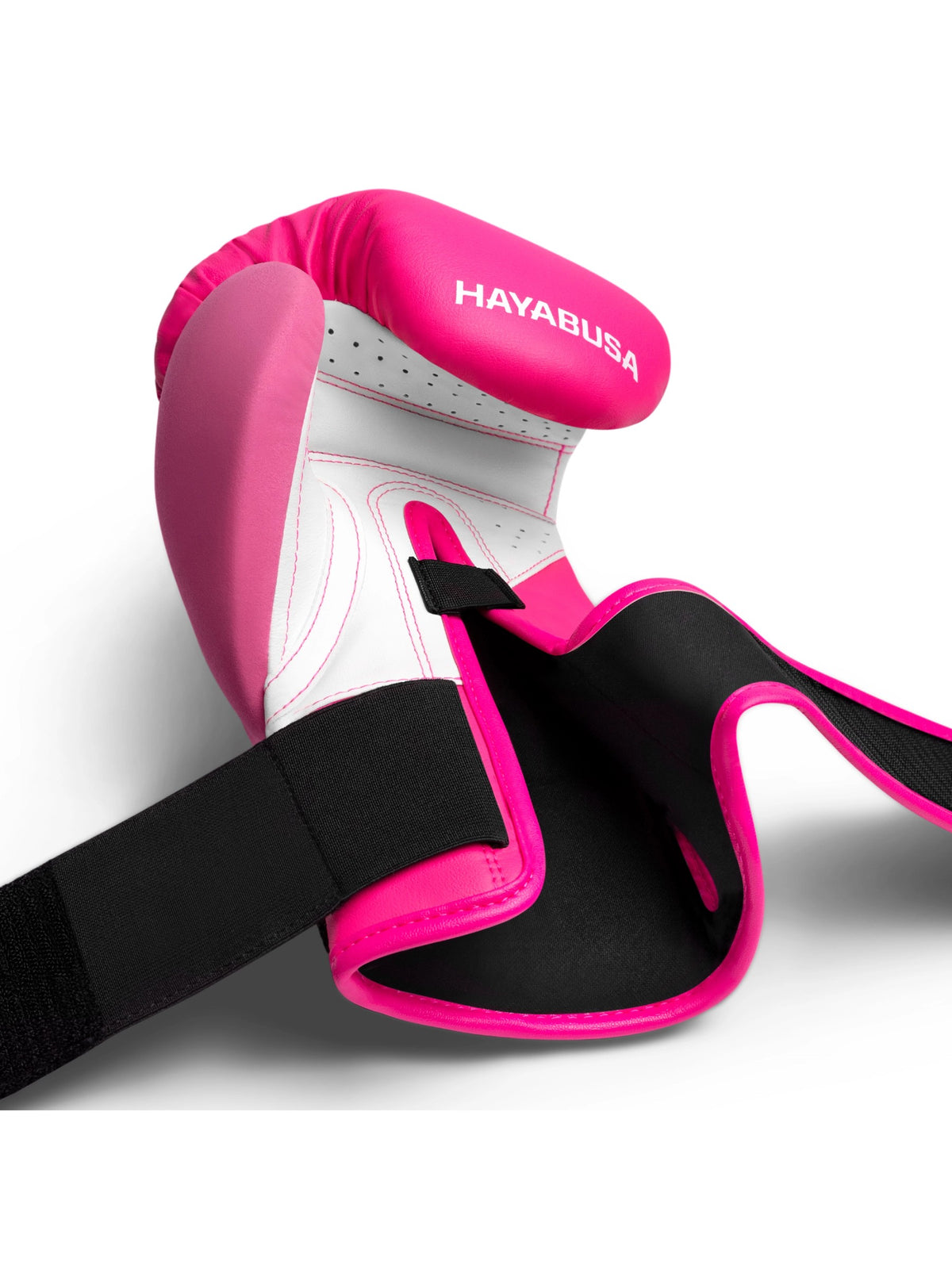 Hayabusa T3 Neon Boxing Gloves, neon pink, image 3