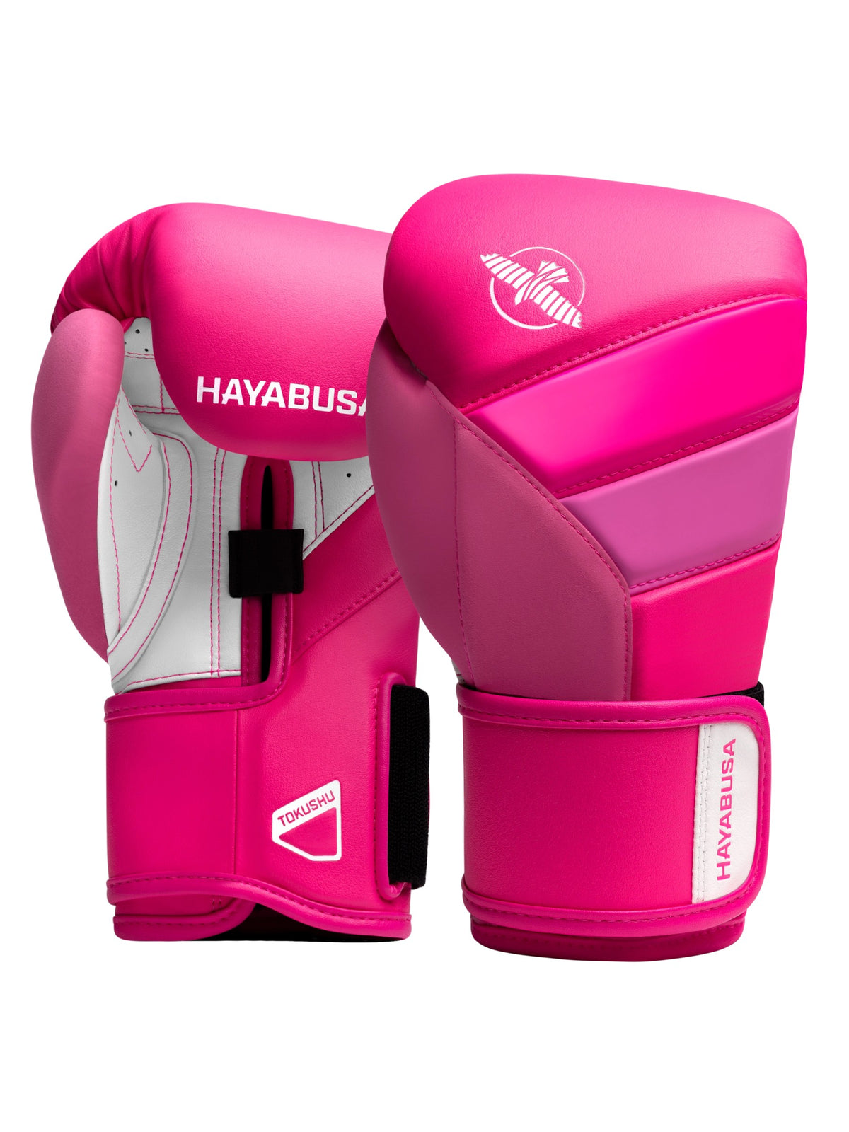 Hayabusa T3 Neon Boxing Gloves - Neon Pink