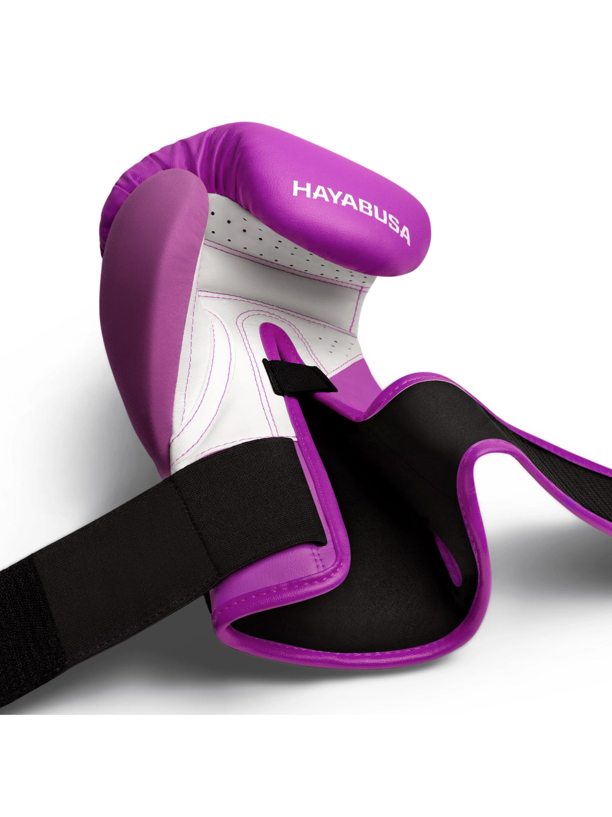 Hayabusa T3 Neon Boxing Gloves, neon purple, image 3