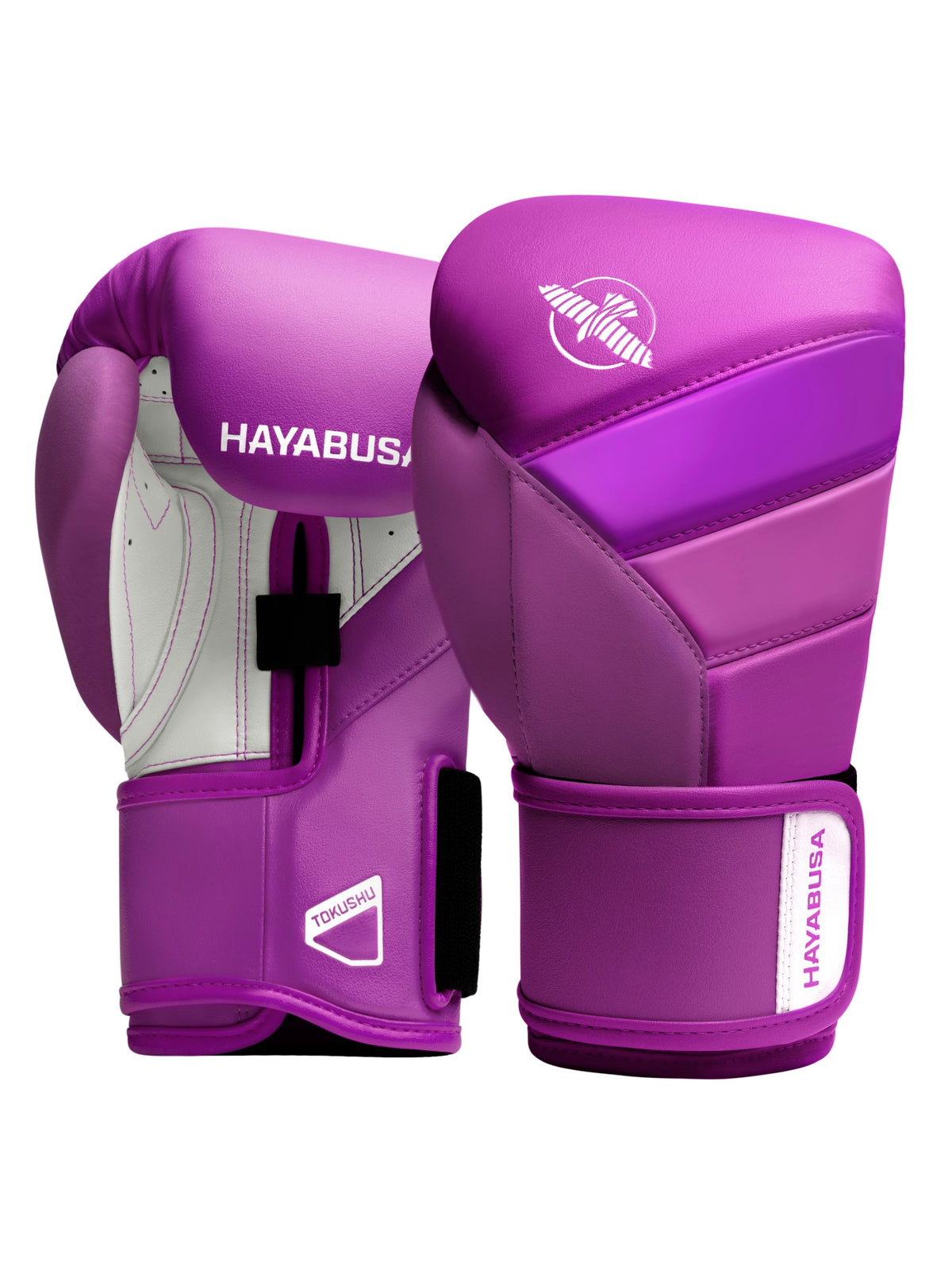 Hayabusa T3 Neon Boxing Gloves - Neon Purple
