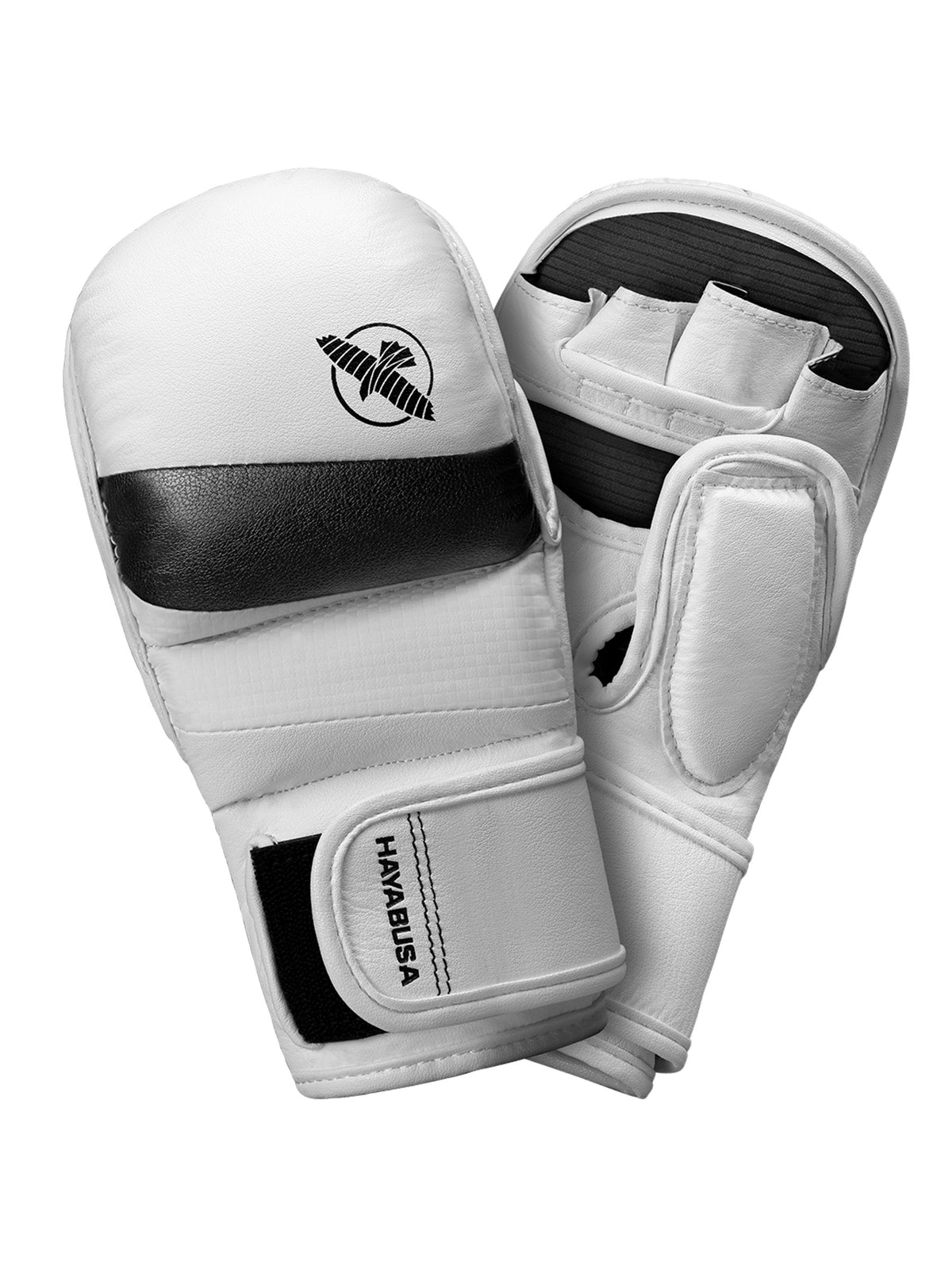 Hayabusa T3 7oz Hybrid Gloves - White/Black