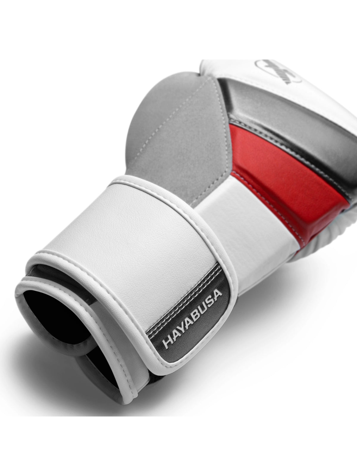 Hayabusa T3 Boxing Gloves, white/red, image 6