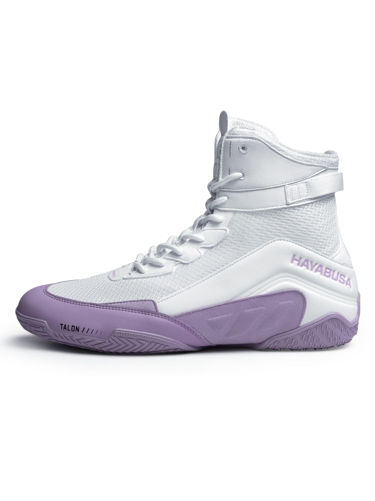 Hayabusa Talon Boxing Shoes, white/lavender, image 3