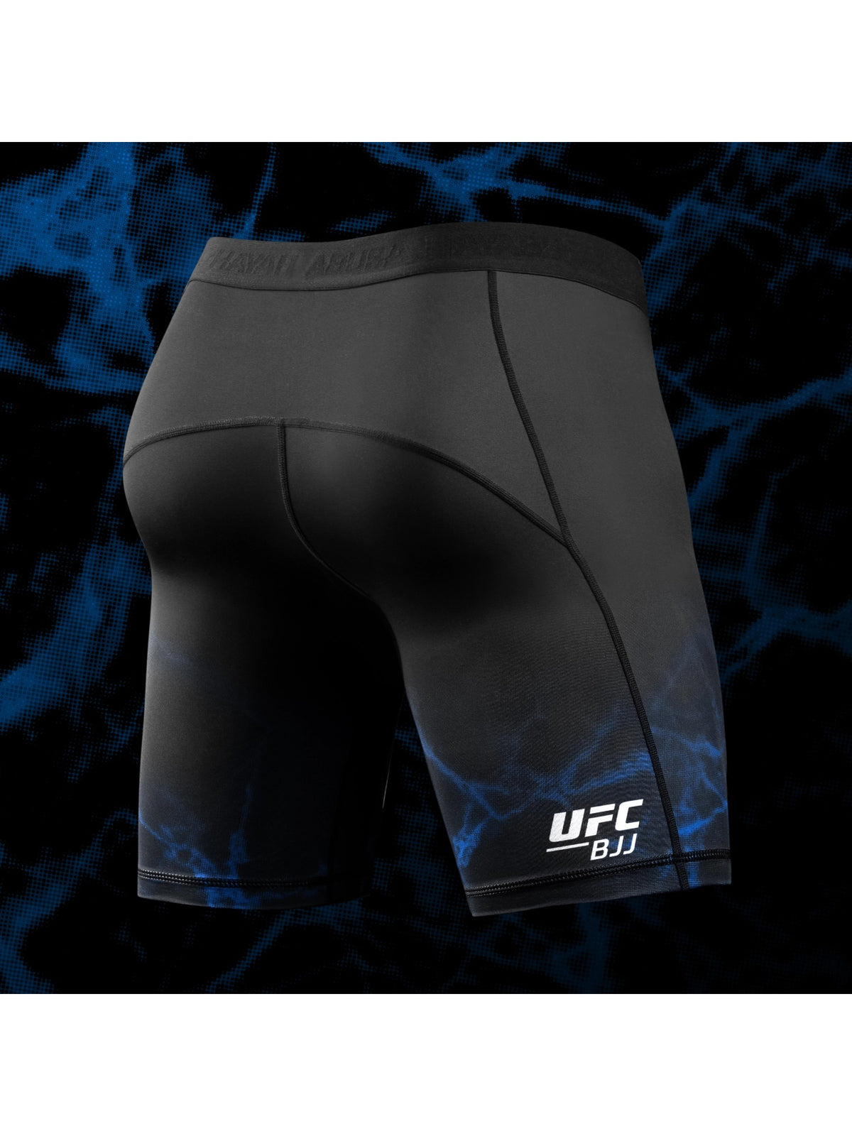 UFC BJJ Men's Vale Tudo Shorts, black/blue, image 2