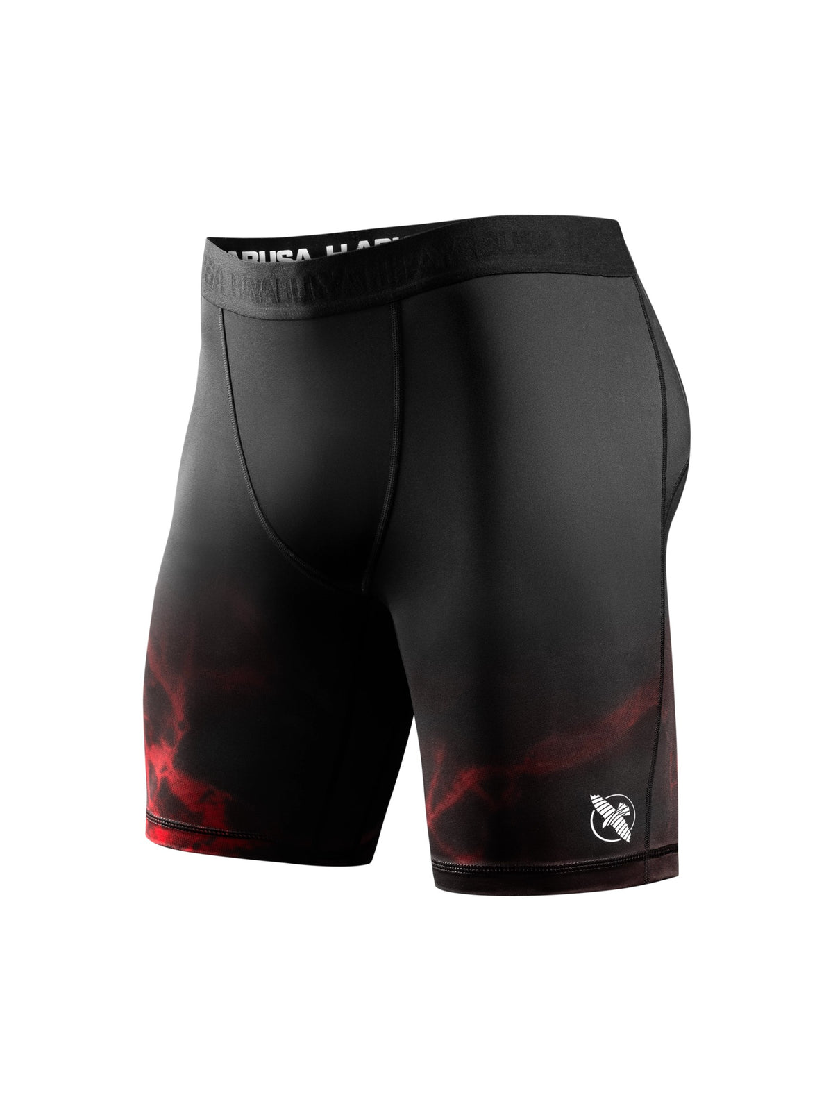 UFC BJJ Men's Vale Tudo Shorts, black/red, main image