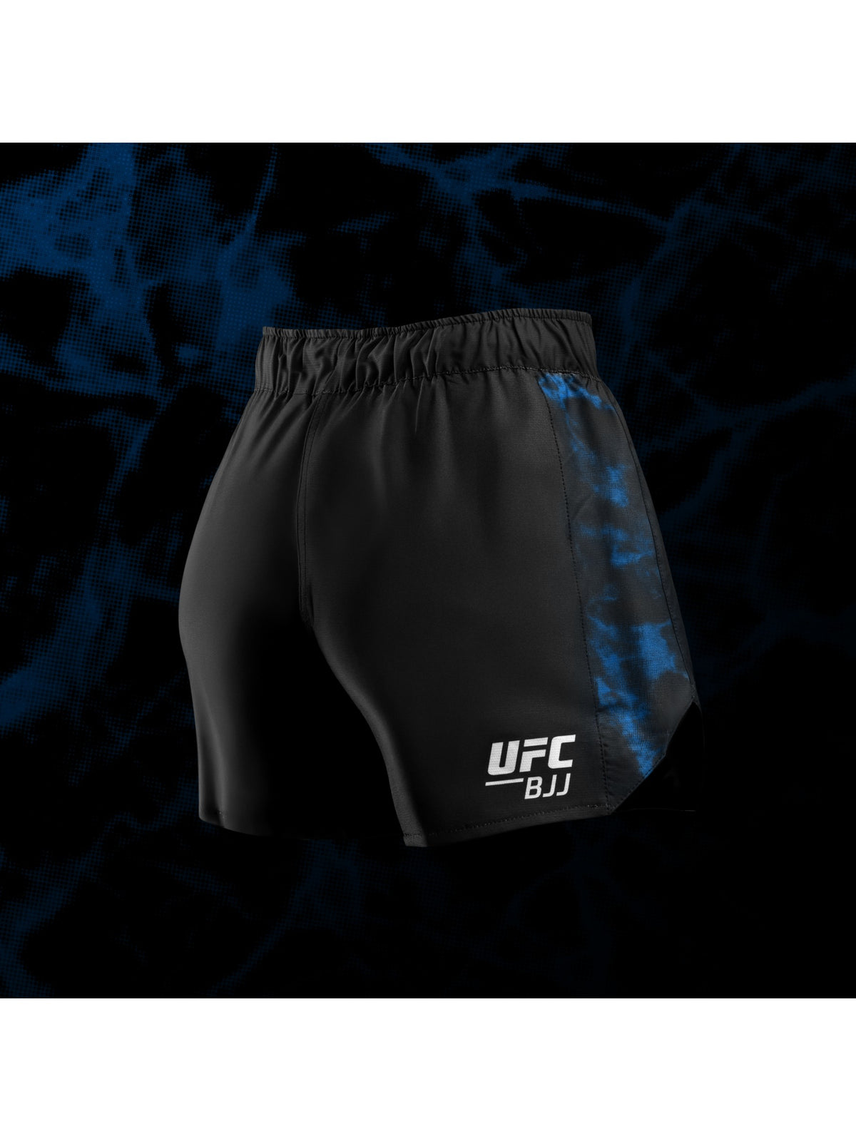 UFC BJJ Women's Grappling Shorts, black/blue, image 2