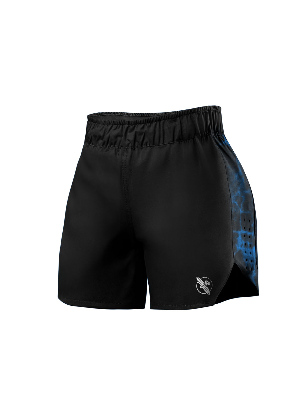 UFC BJJ Women's Grappling Shorts, black/blue, main image