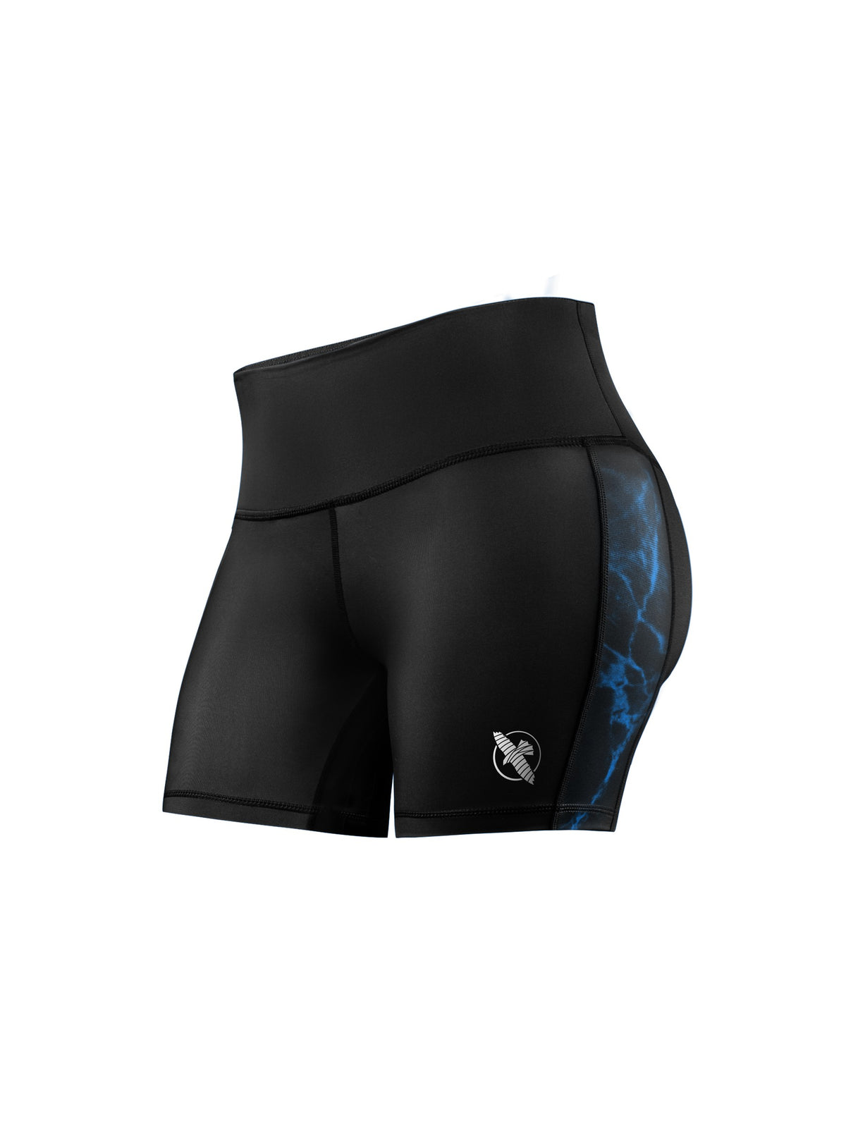 UFC BJJ Women's Vale Tudo Shorts, black/blue, main image