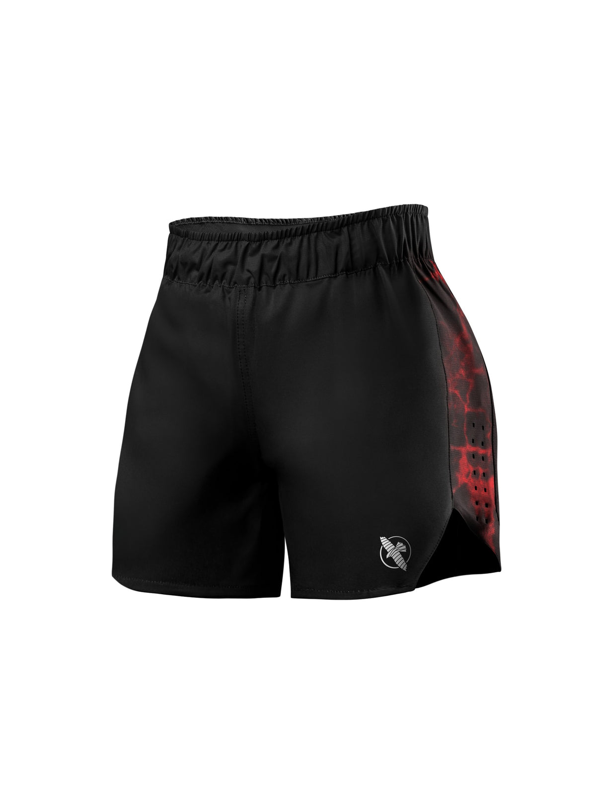 UFC BJJ Women's Grappling Shorts, black/red, main image