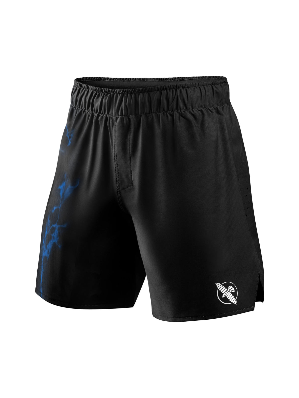 UFC BJJ Men's Grappling Shorts, black/blue, main image