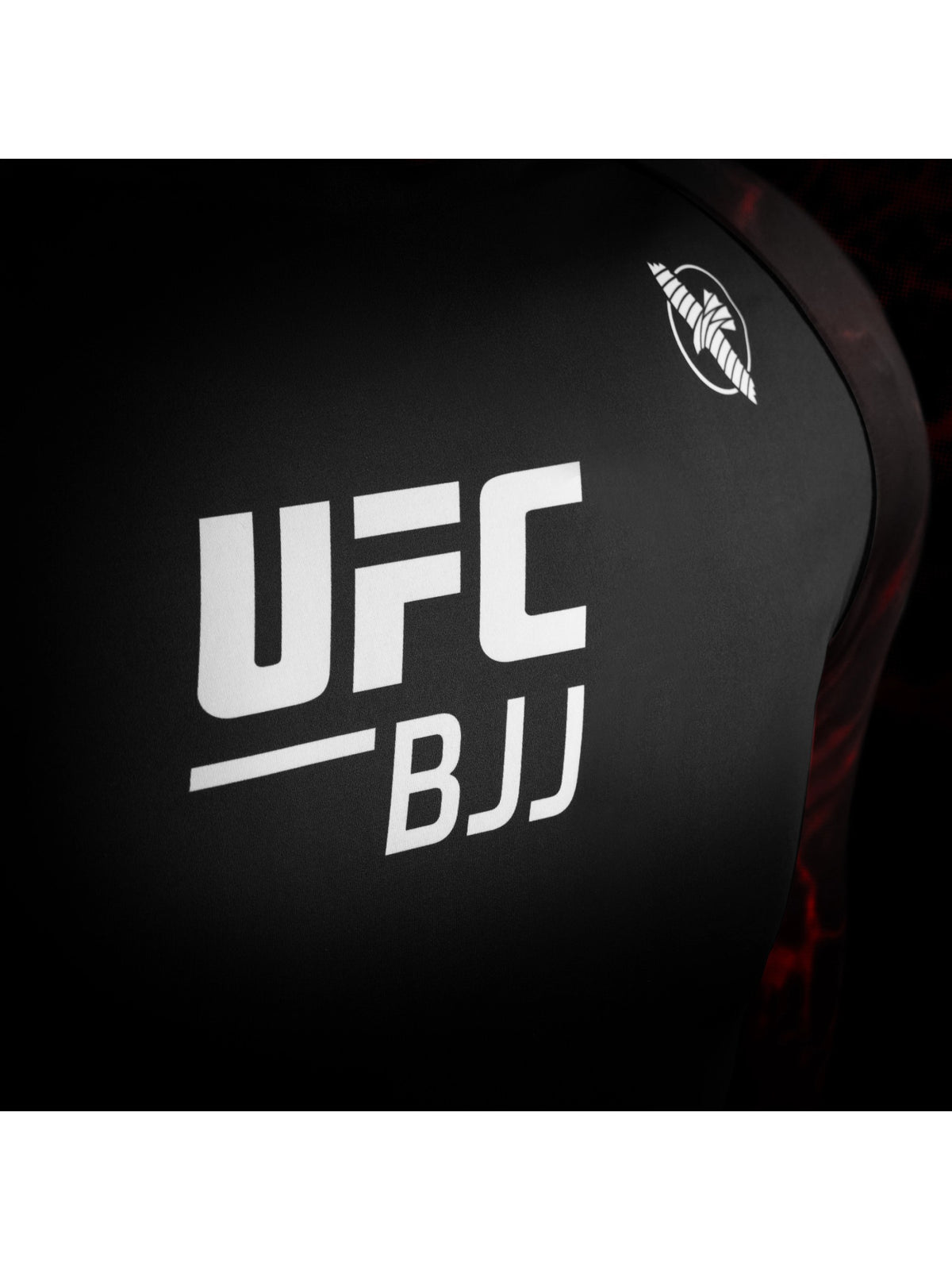 UFC BJJ Women's Long Sleeve Rash Guard, black/red, image 5