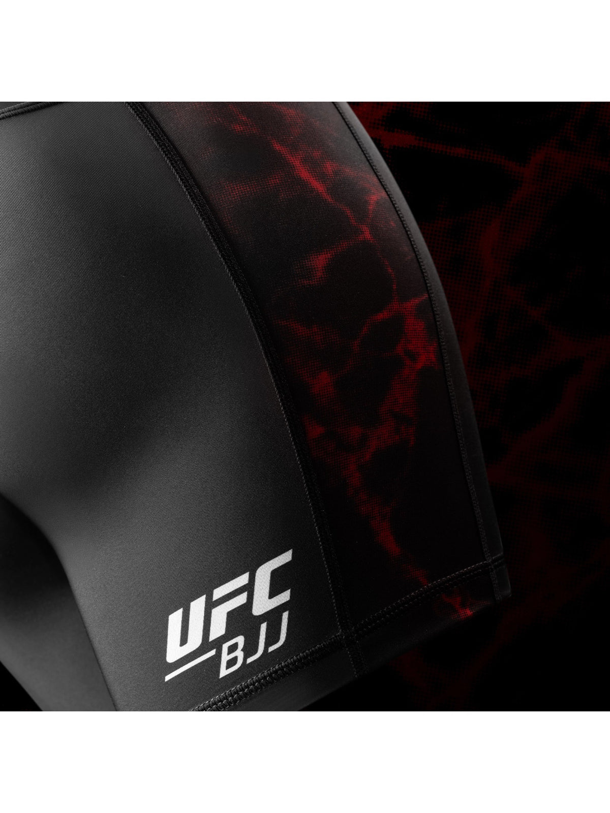 UFC BJJ Women's Vale Tudo Shorts, black/red, image 5