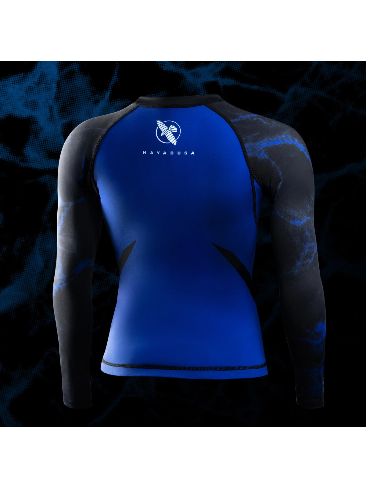 UFC BJJ Women's Long Sleeve Rash Guard, black/blue, image 2