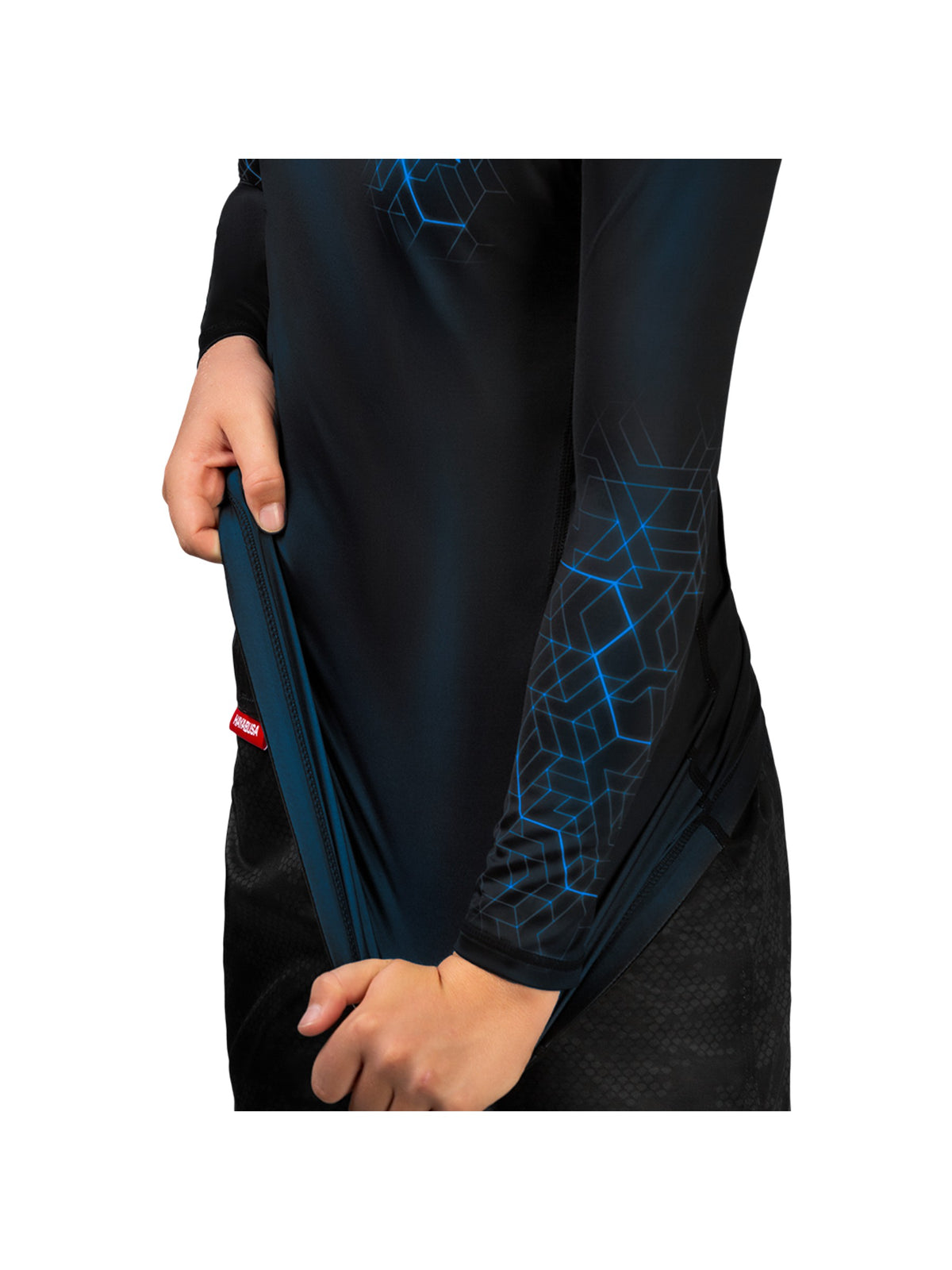 Hayabusa Geo Youth Rash Guard, blue, image 4