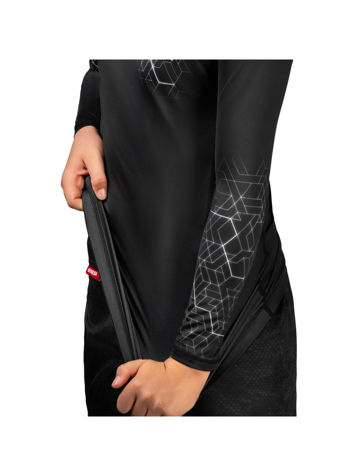Hayabusa Geo Youth Rash Guard, grey, image 4