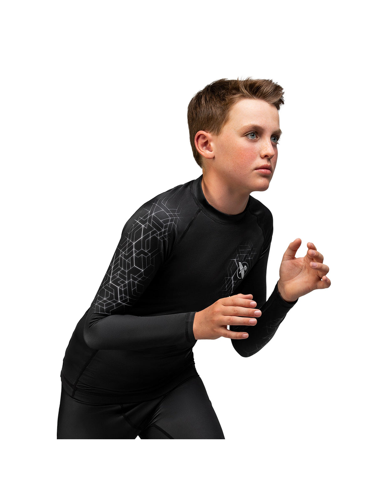 Hayabusa Geo Youth Rash Guard, grey, image 6