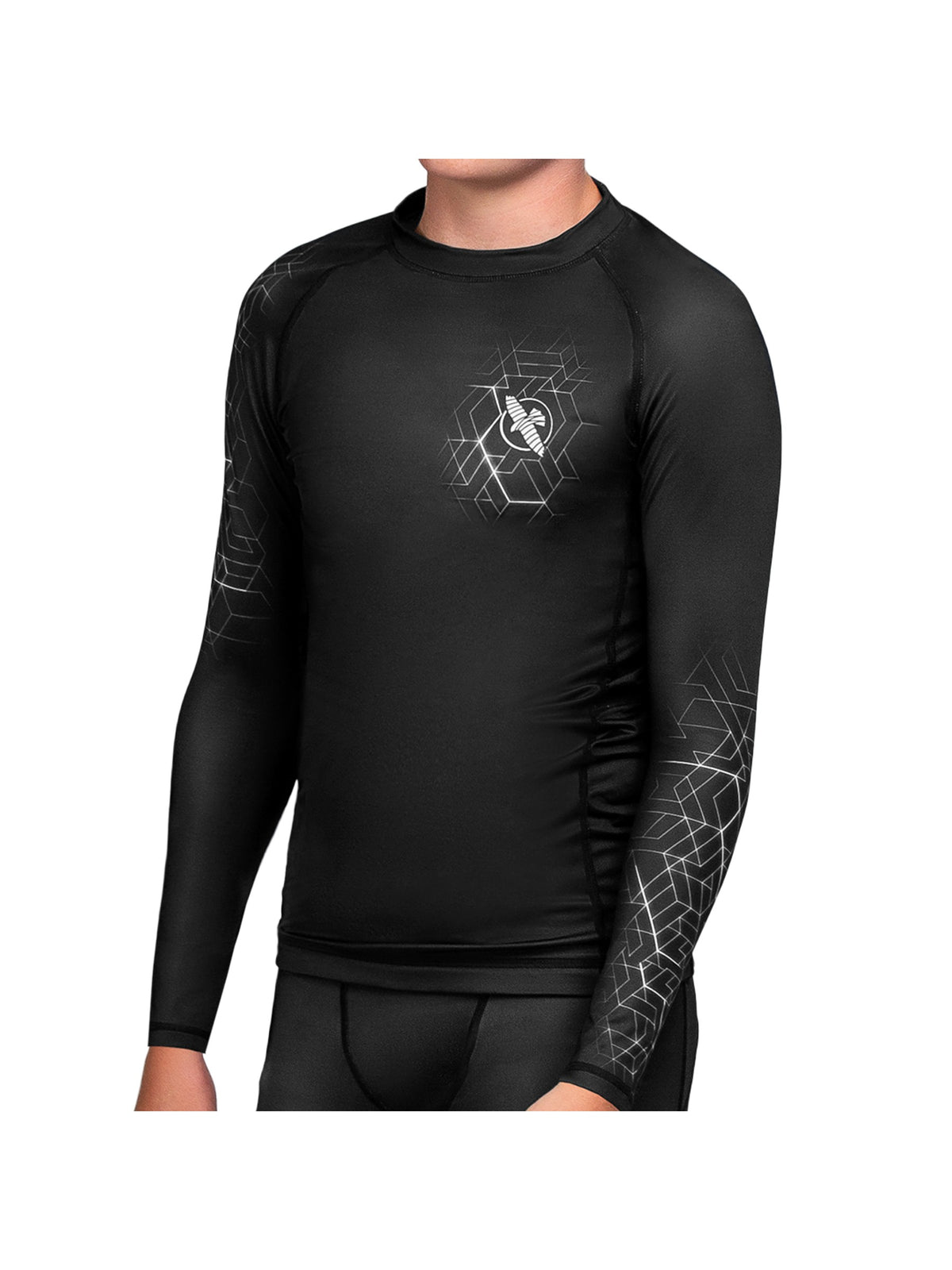 Hayabusa Geo Youth Rash Guard, grey, main image