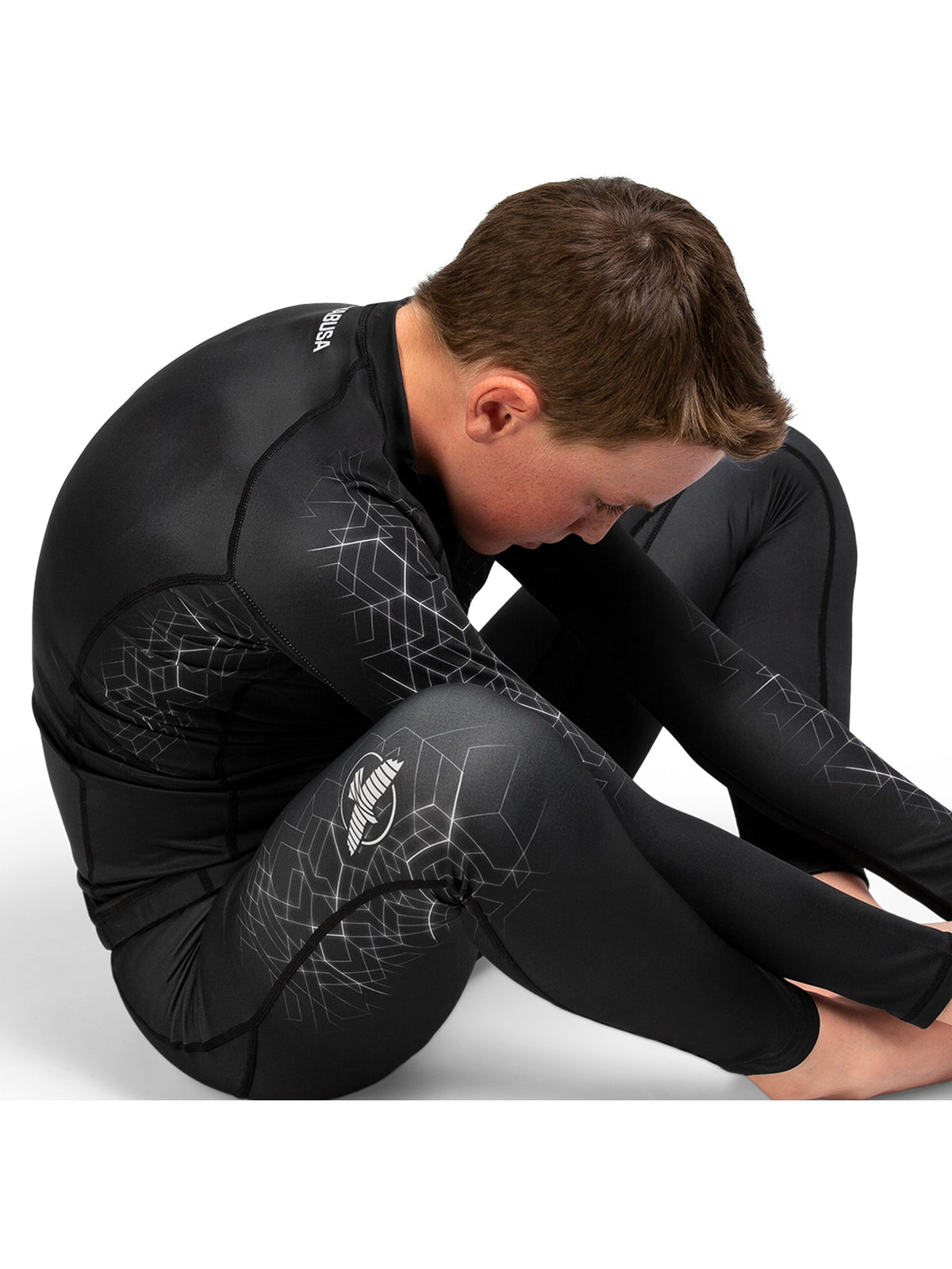 Hayabusa Geo Youth Jiu-Jitsu Spats, grey, image 6