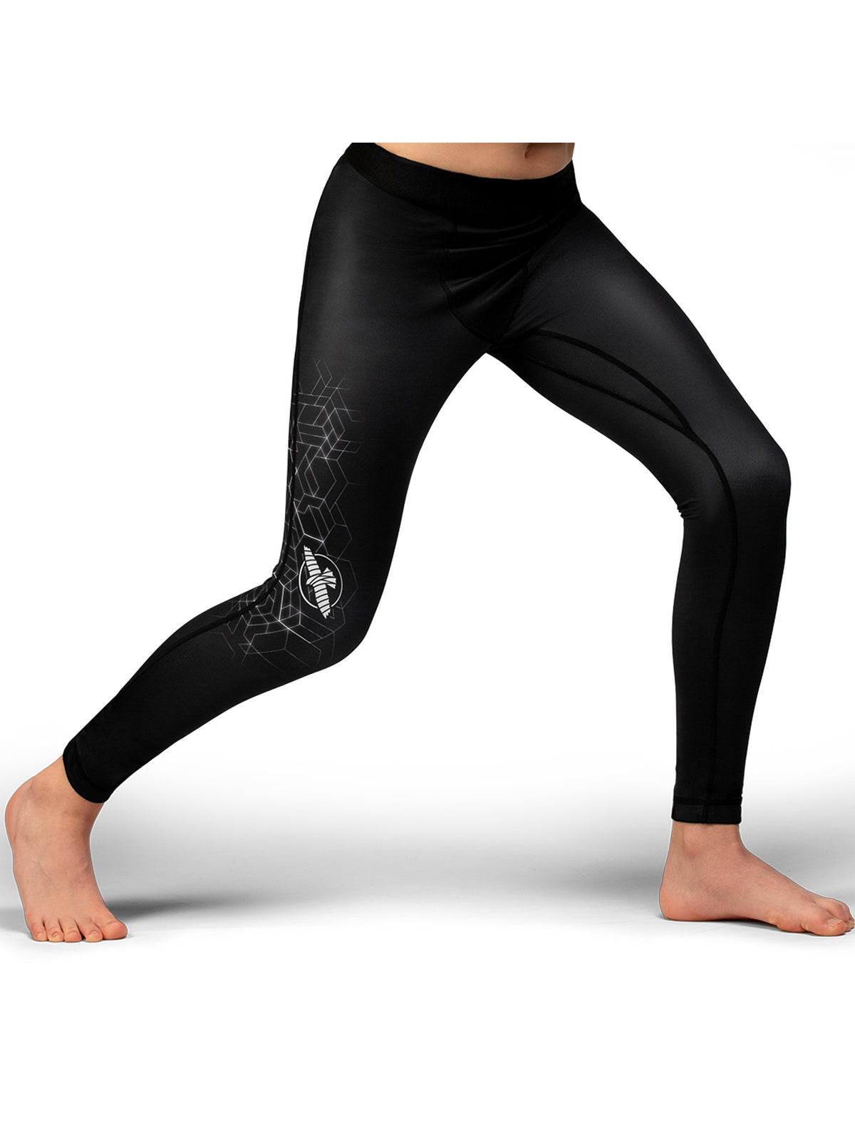 Hayabusa Geo Youth Jiu-Jitsu Spats, grey, main image