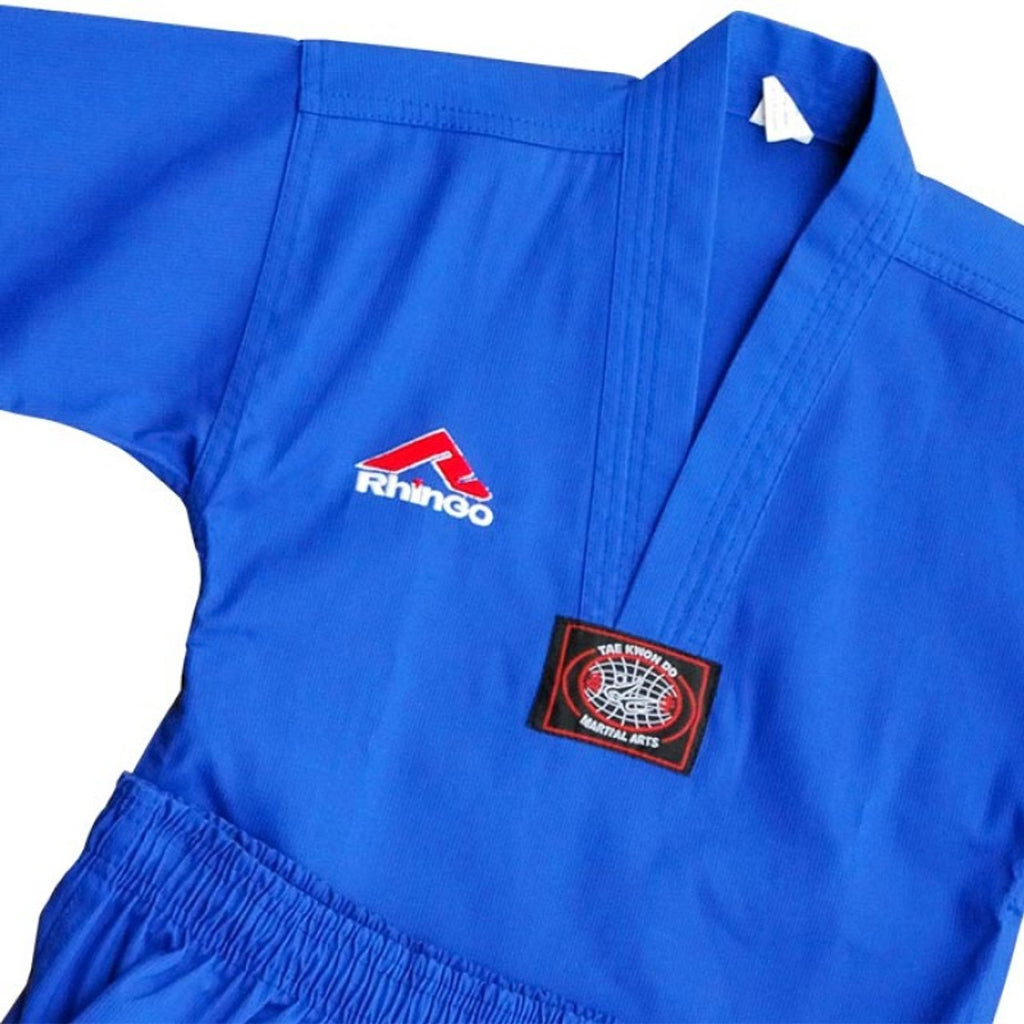 MAG Lightweight Ribbed Taekwondo Uniform Blue