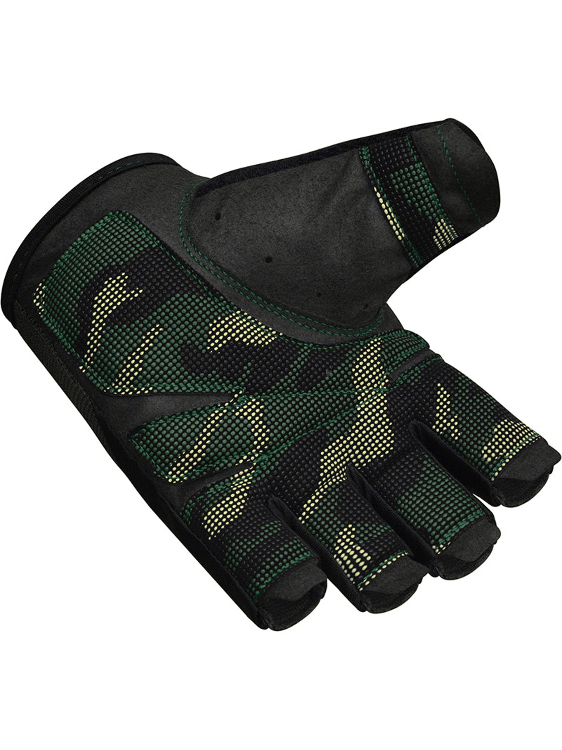 RDX T2 Weightlifting Gloves - Army Green