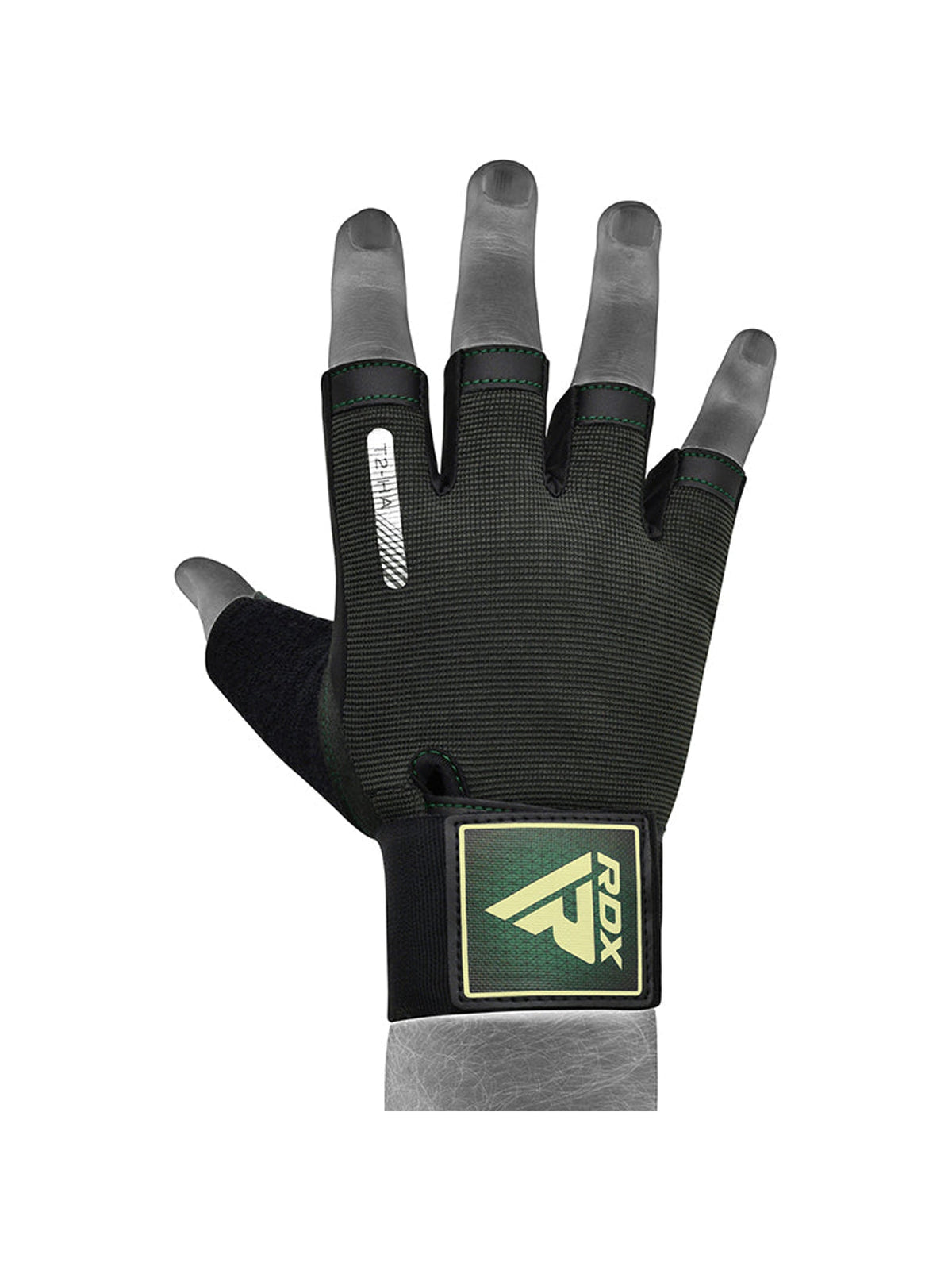 RDX T2 Weightlifting Gloves - Army Green