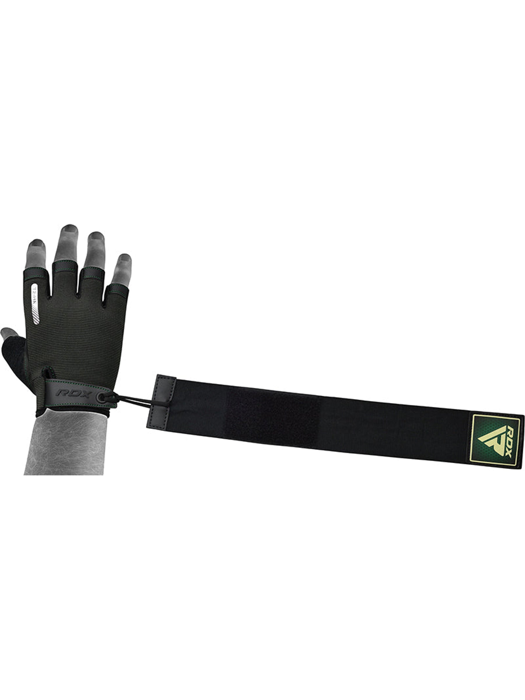 RDX T2 Weightlifting Gloves - Army Green
