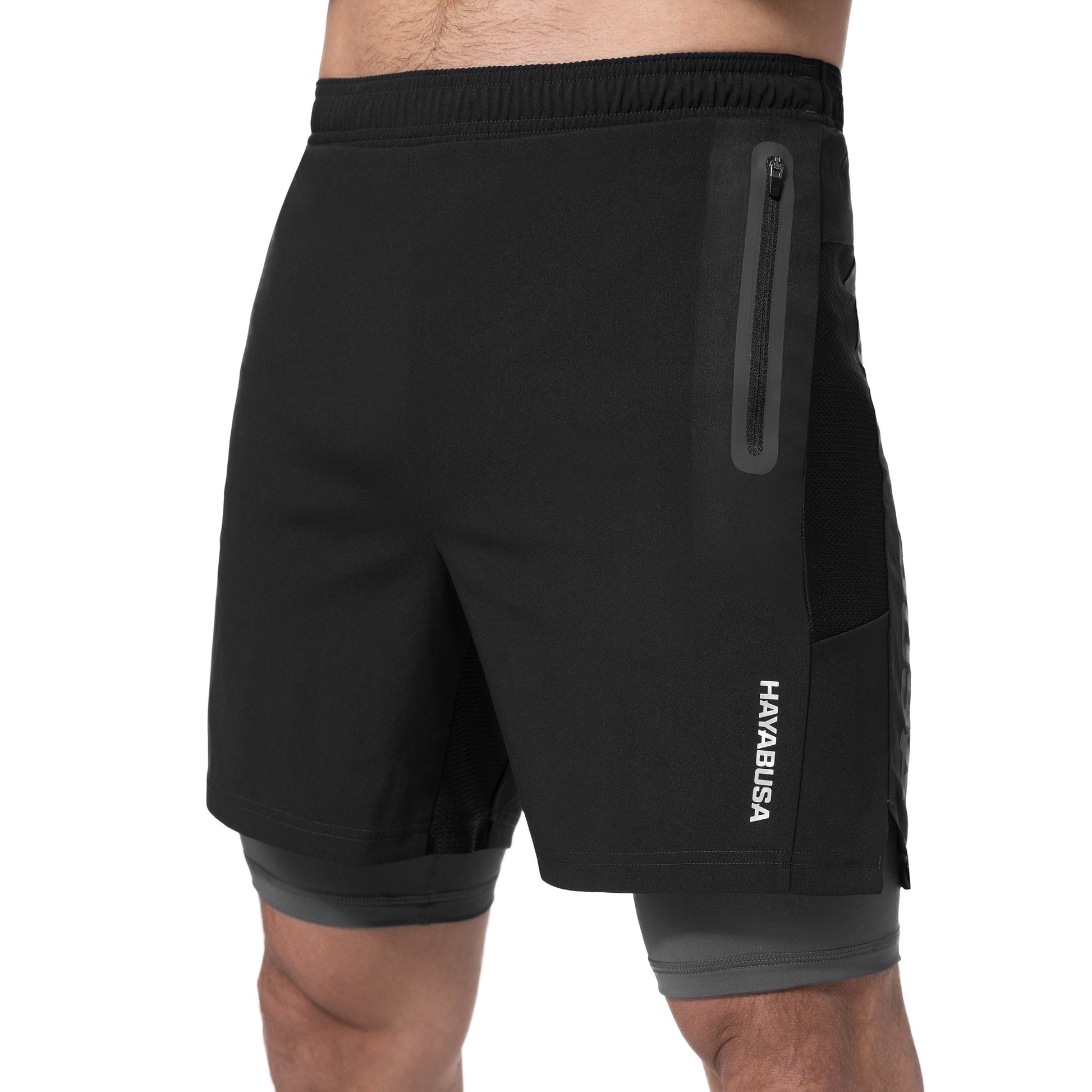 Hayabusa Men's Layered Performance Shorts - Black