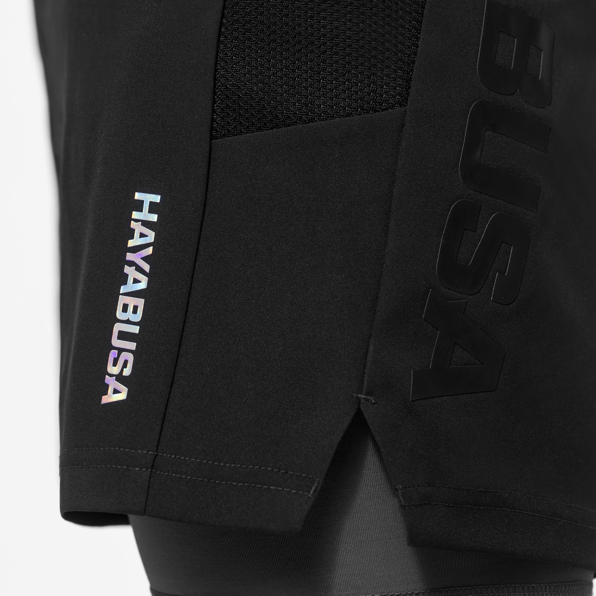 Hayabusa Men's Layered Performance Shorts - Black Lifestyle