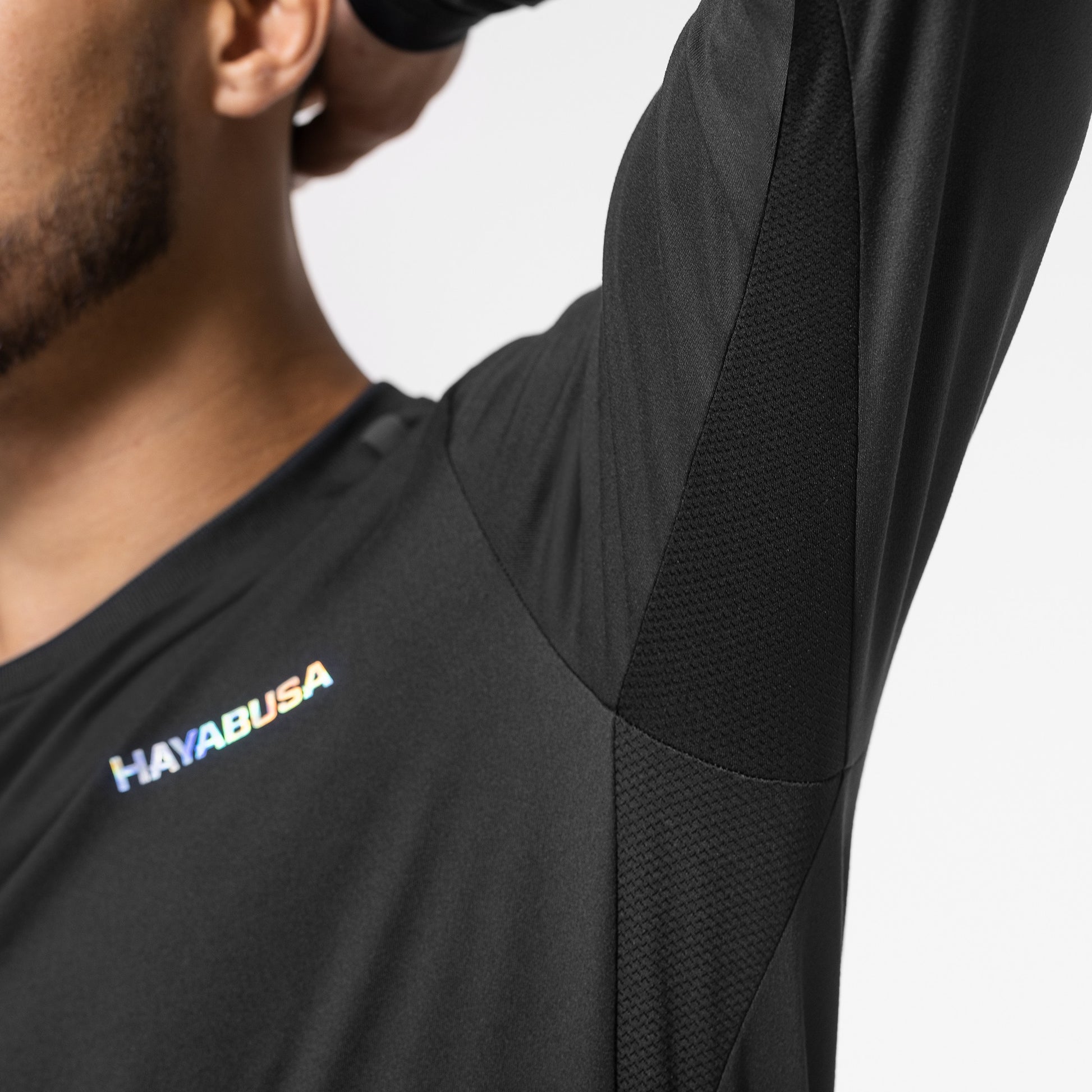 Hayabusa Men's Long Sleeve Training Shirt - Black Lifestyle