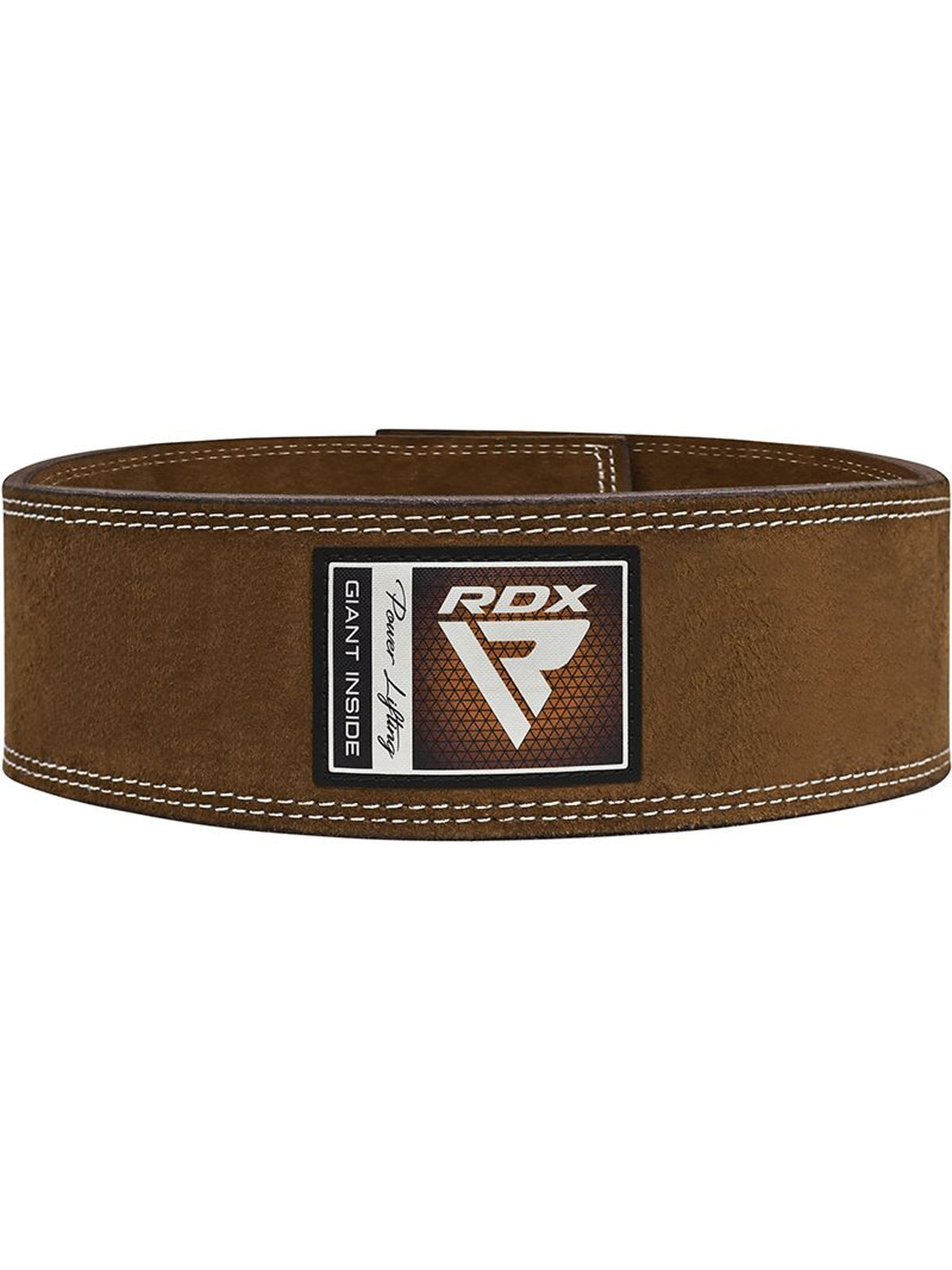 RDX 4 Inch IPL/USPA Approved Powerlifting Leather Gym Belt - Black/Brown