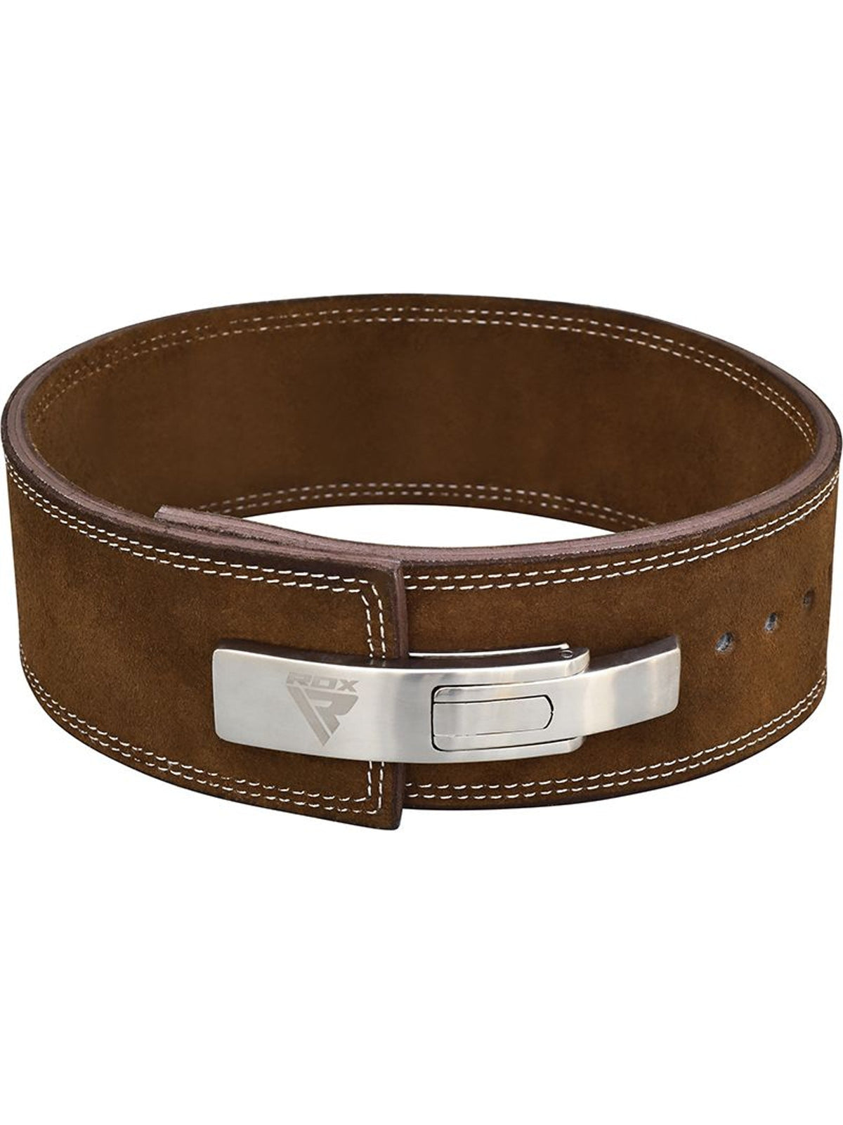 RDX 4 Inch IPL/USPA Approved Powerlifting Leather Gym Belt - Black/Brown