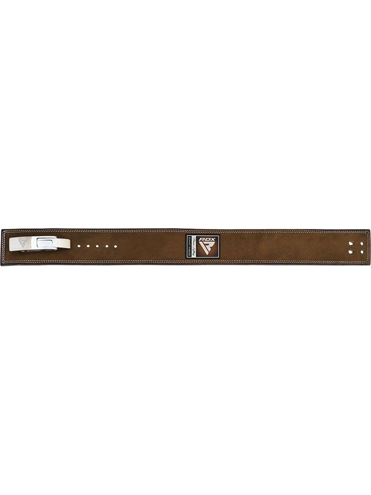 RDX 4 Inch IPL/USPA Approved Powerlifting Leather Gym Belt - Black/Brown