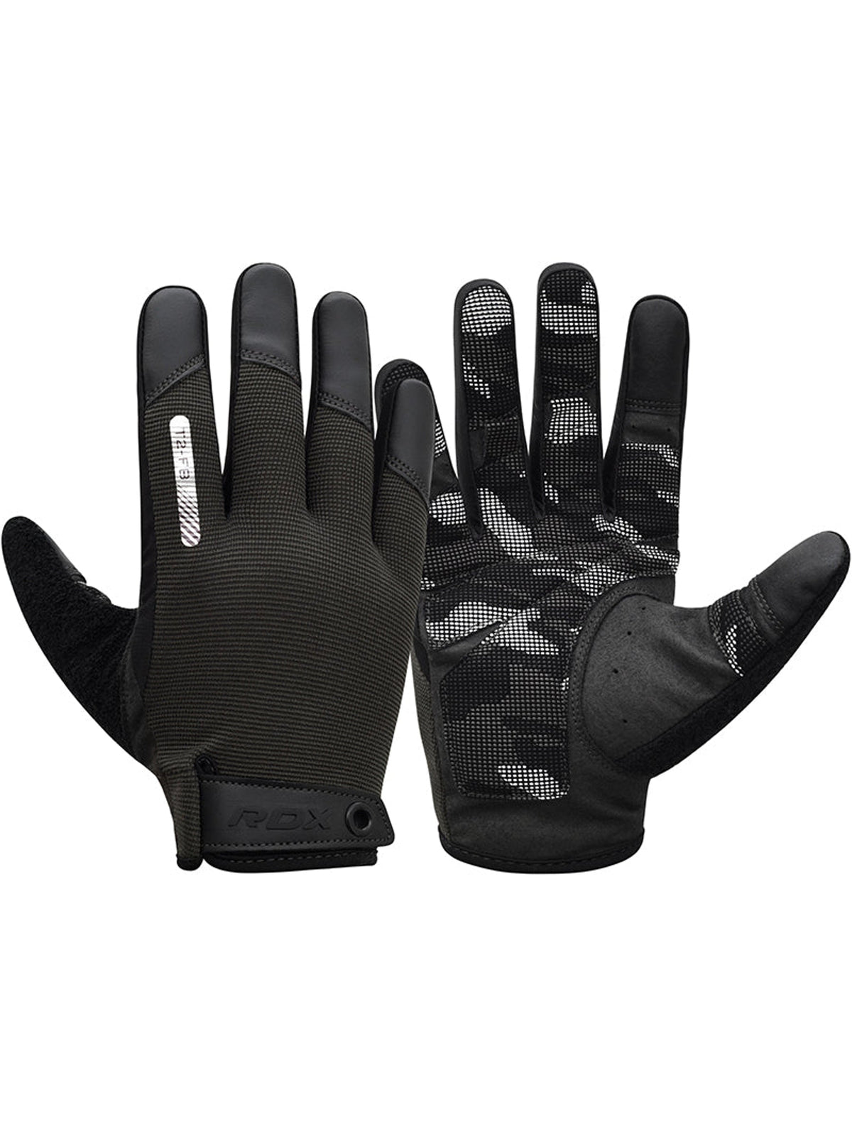 RDX T2 Touch Screen Friendly Full Finger Gym Gloves - Black