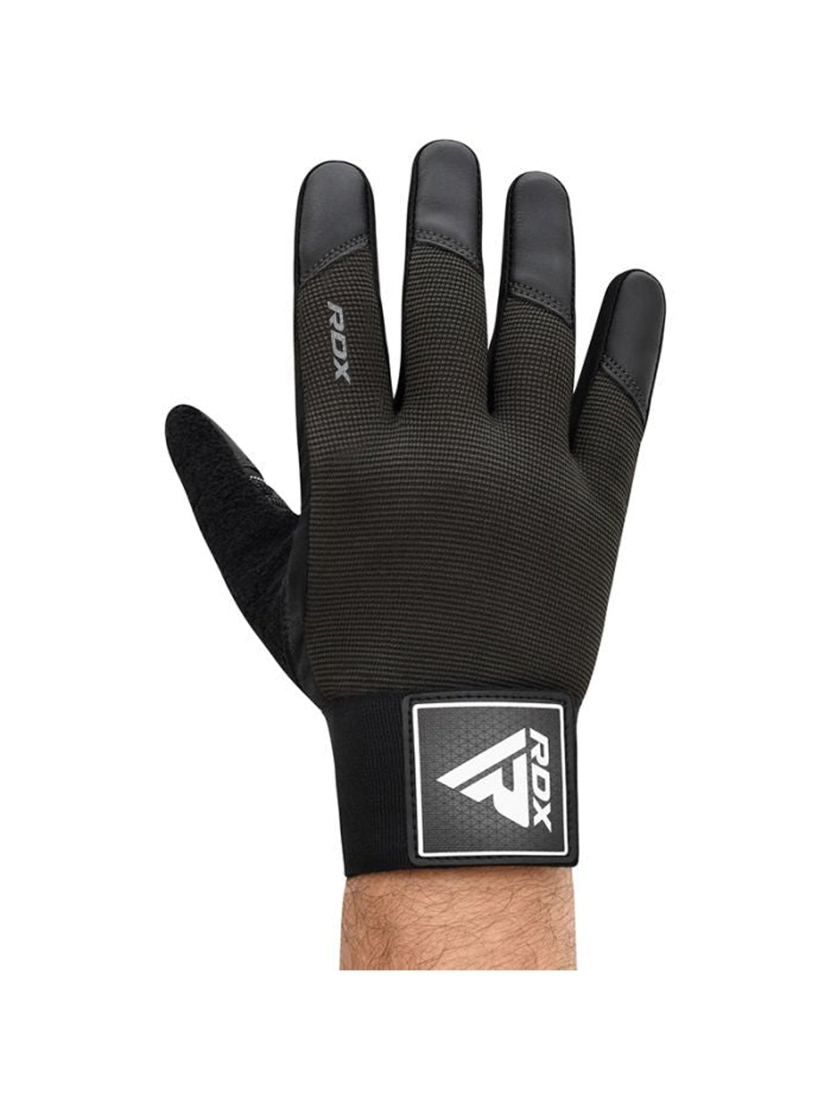 RDX T2 Weightlifting Full Finger Gym Gloves - Black