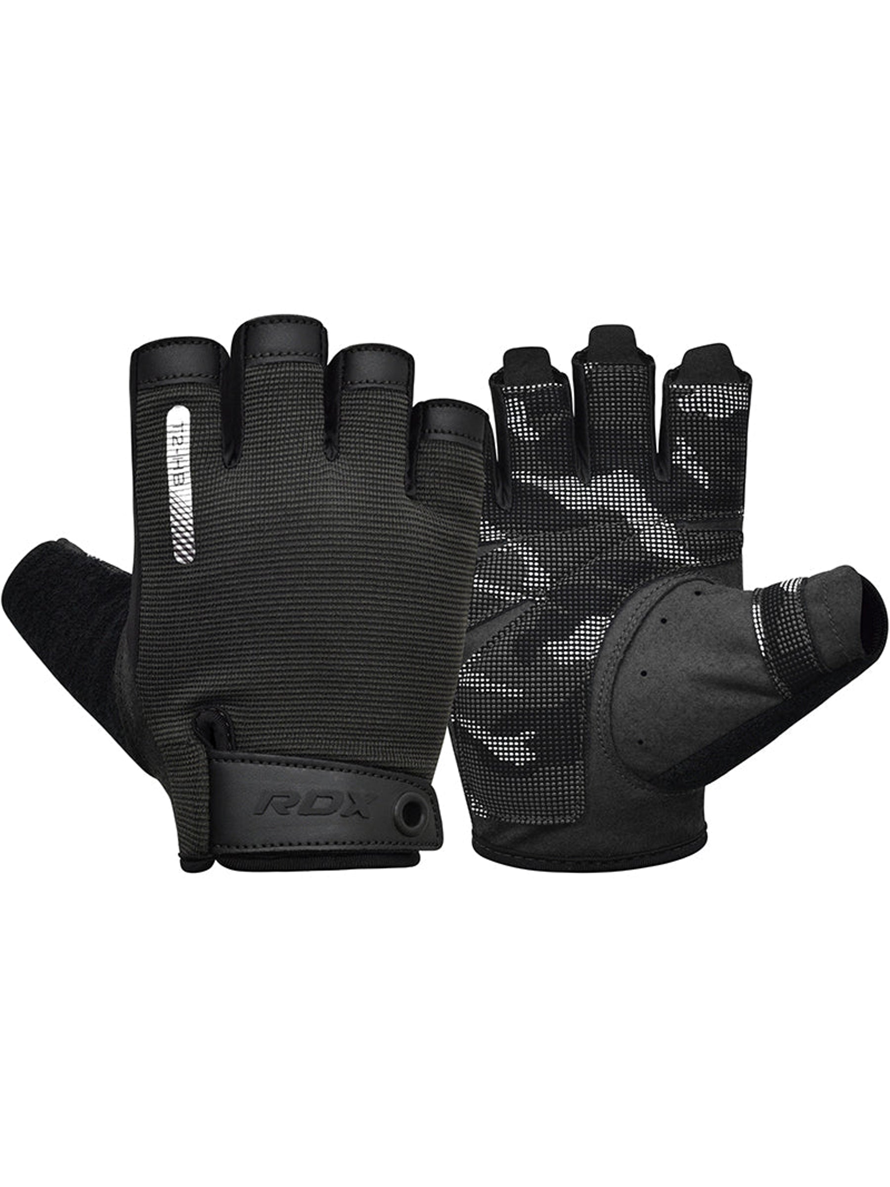 RDX T2 Weightlifting Gloves - Black