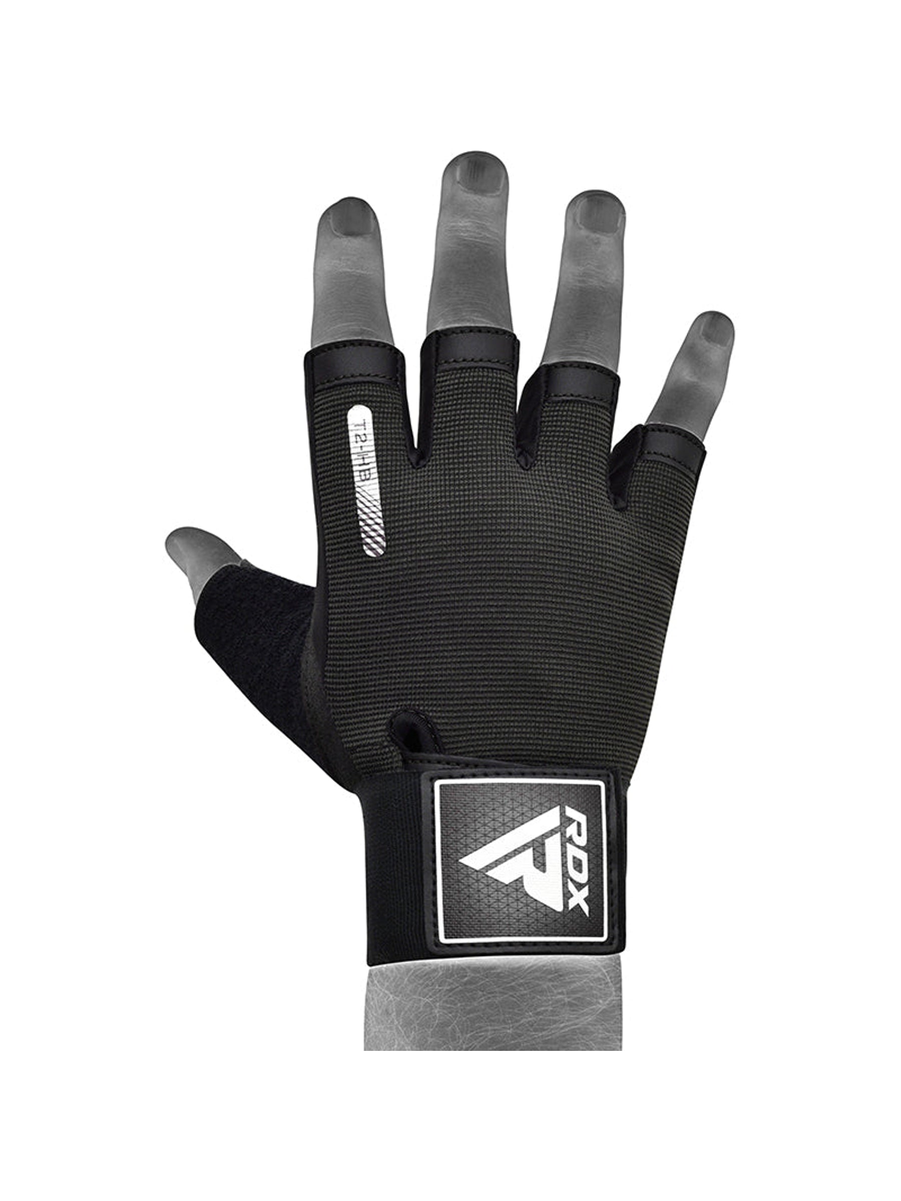 RDX T2 Weightlifting Gloves - Black