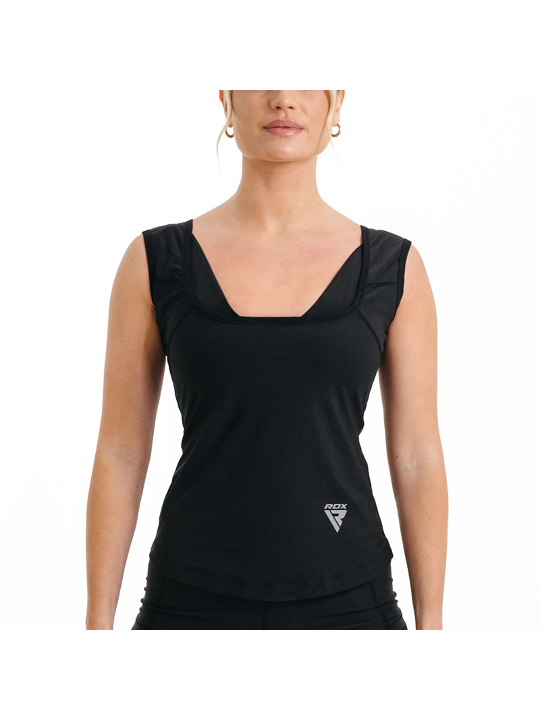 RDX W1 Women Sweat Vest Without Zipper - Black