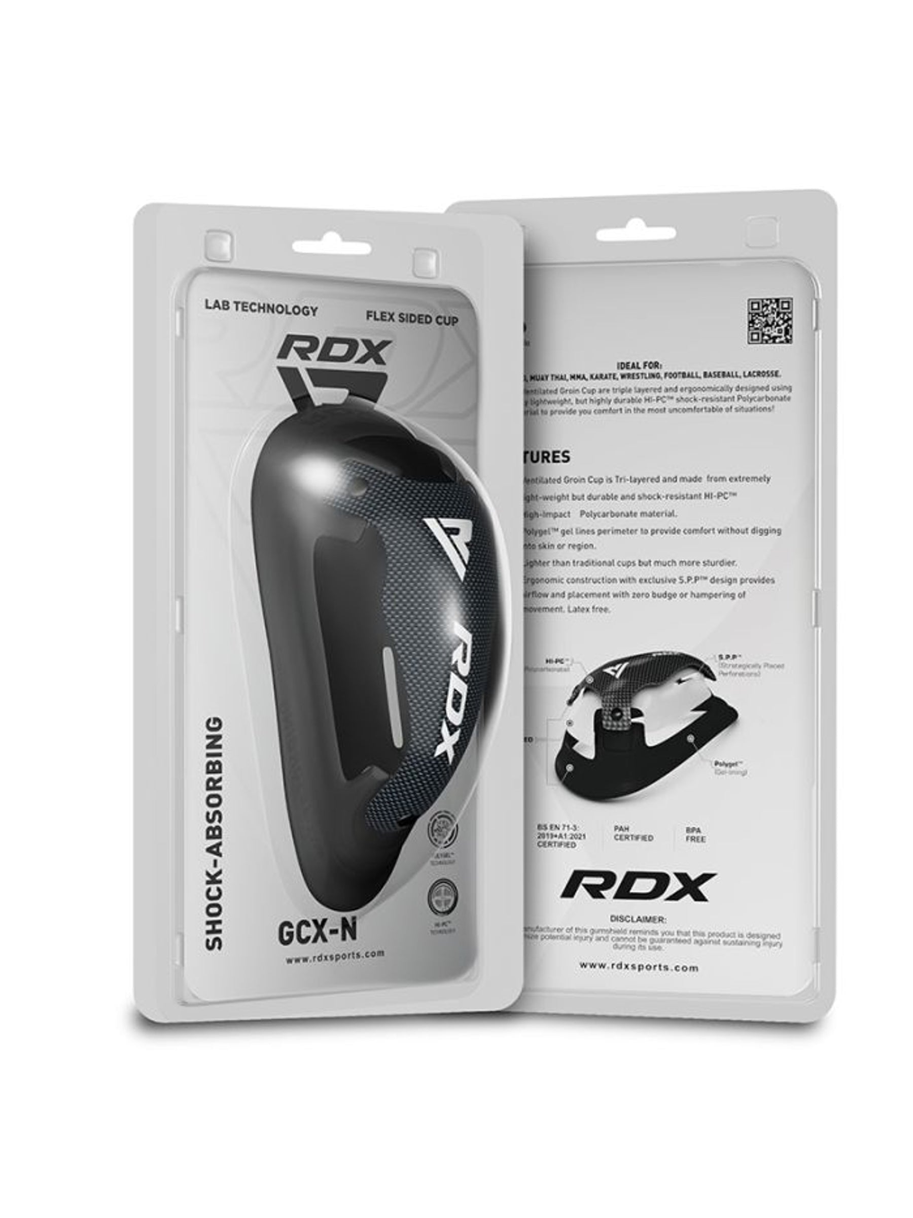 RDX 1N Gel Groin Protection Cup - Black